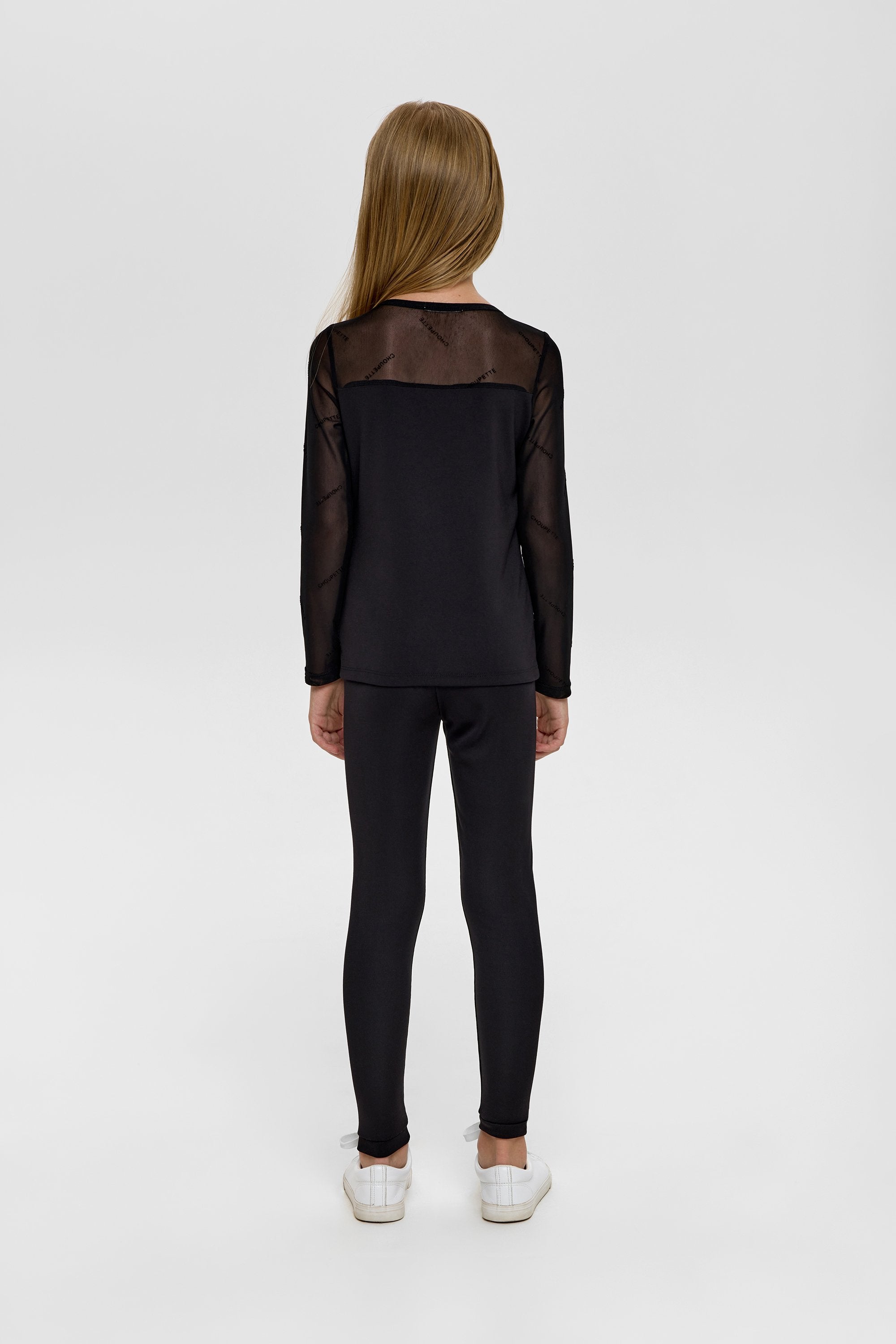 Elegant Black Combined Blouse