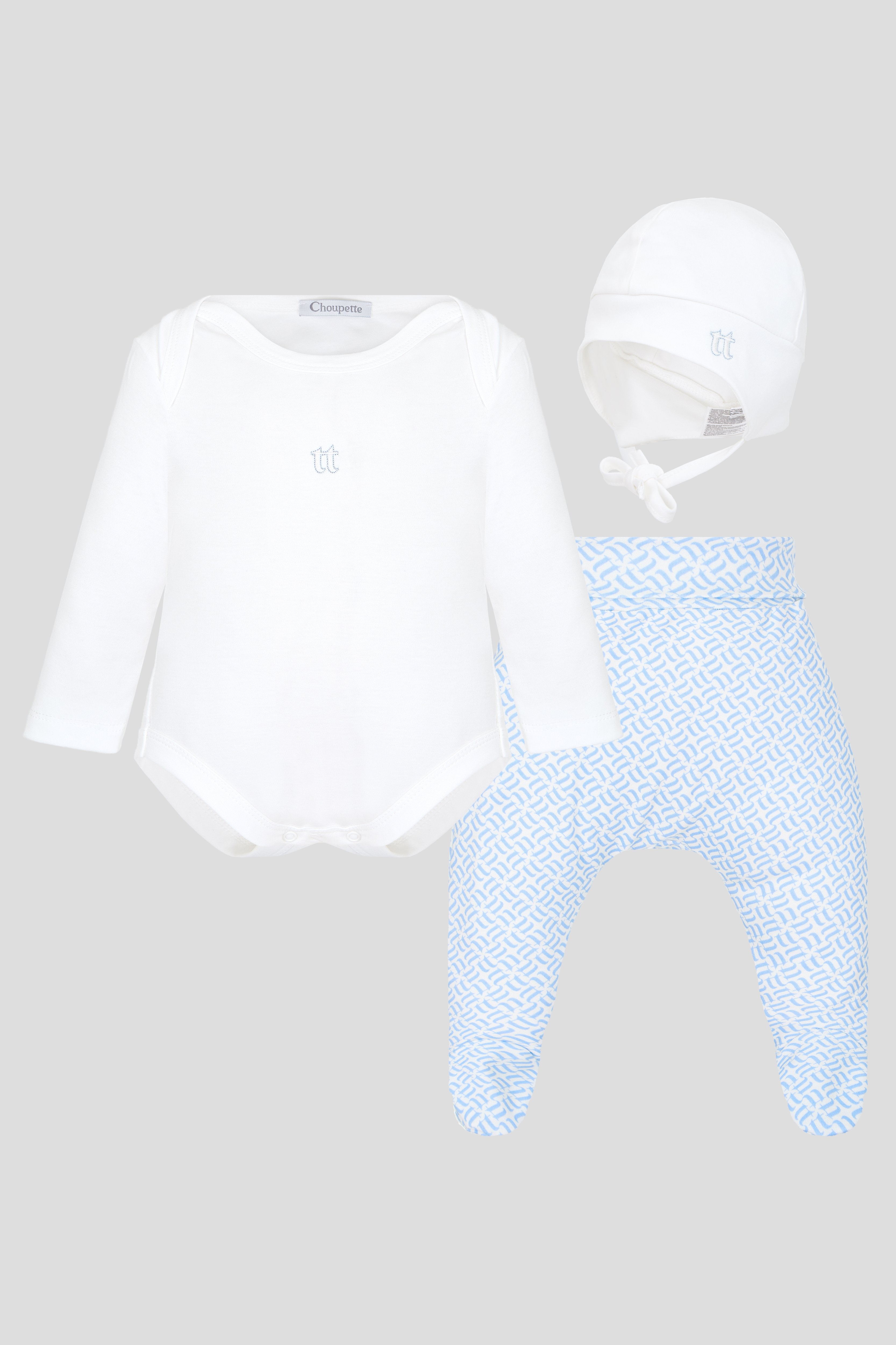 Gift Set: Bodysuit, Pants and Bonnet