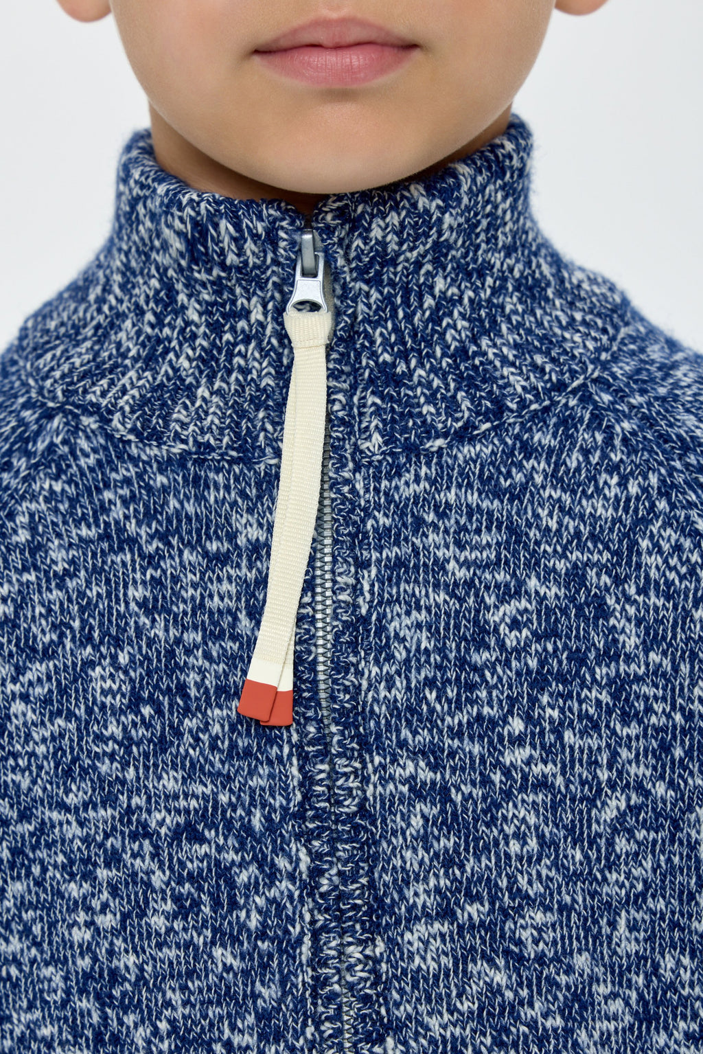 Knitted Sweater with Zip