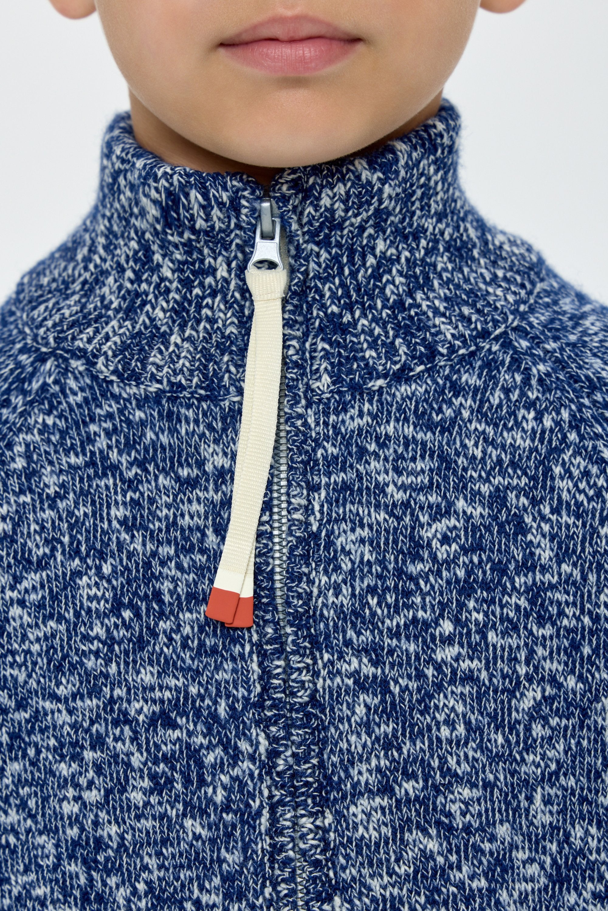 Knitted Sweater with Zip