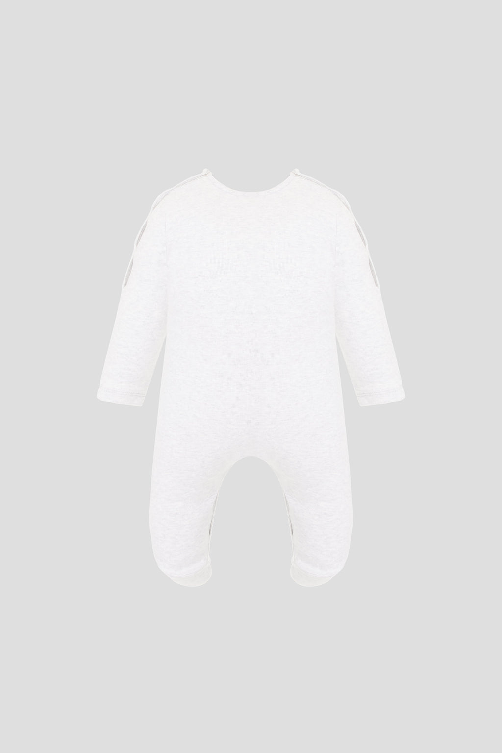 Printed Bear Overall. ecru