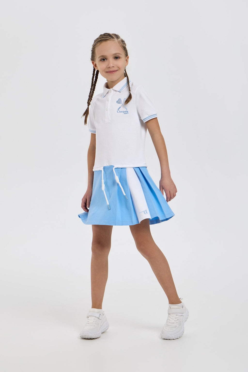 Knitted Polo Dress for active girls