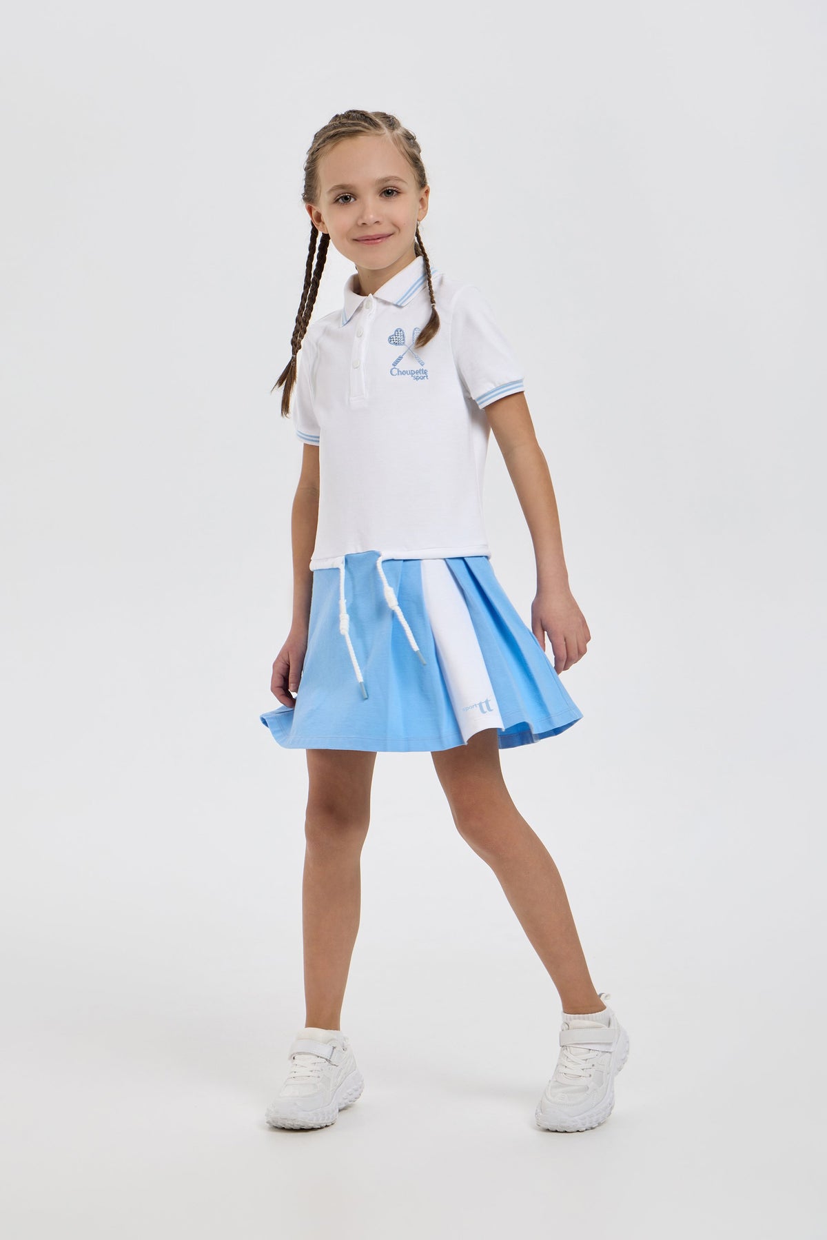 Knitted Polo Dress for active girls
