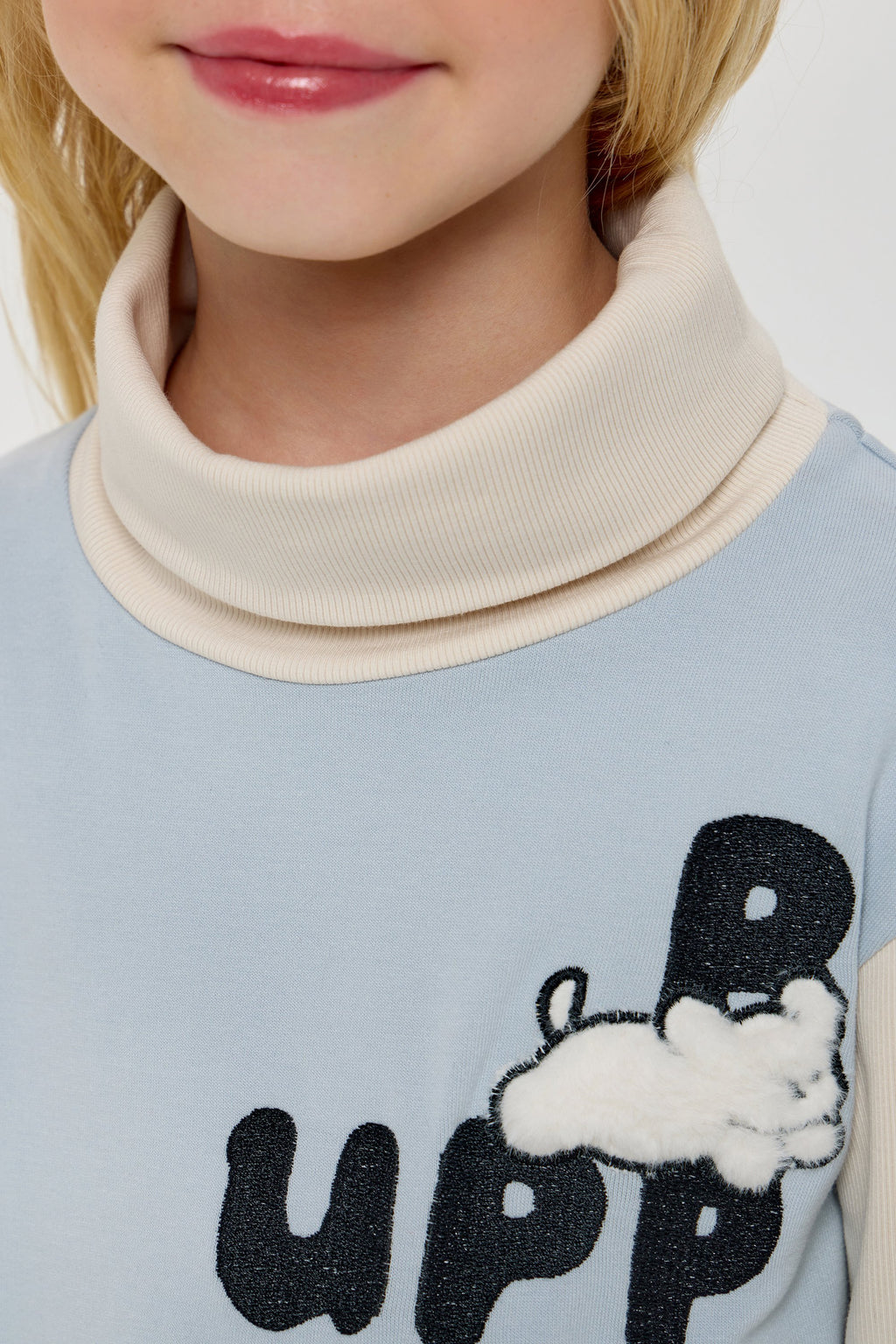 Printed Combined Turtleneck