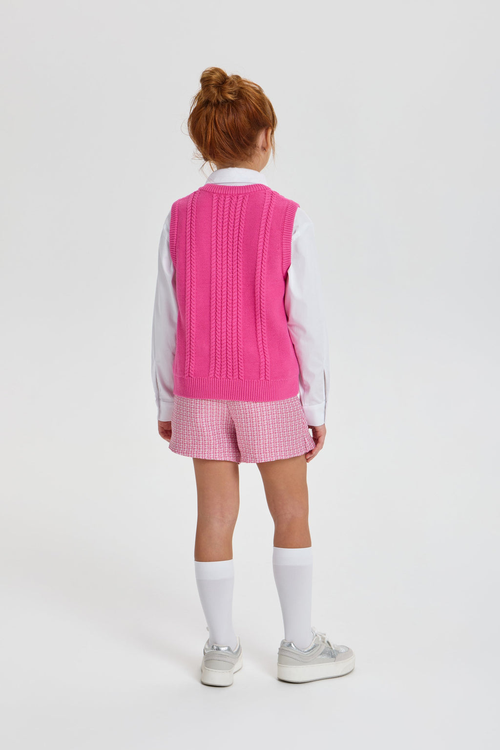 Smart Knitted Vest with Crystals for girls