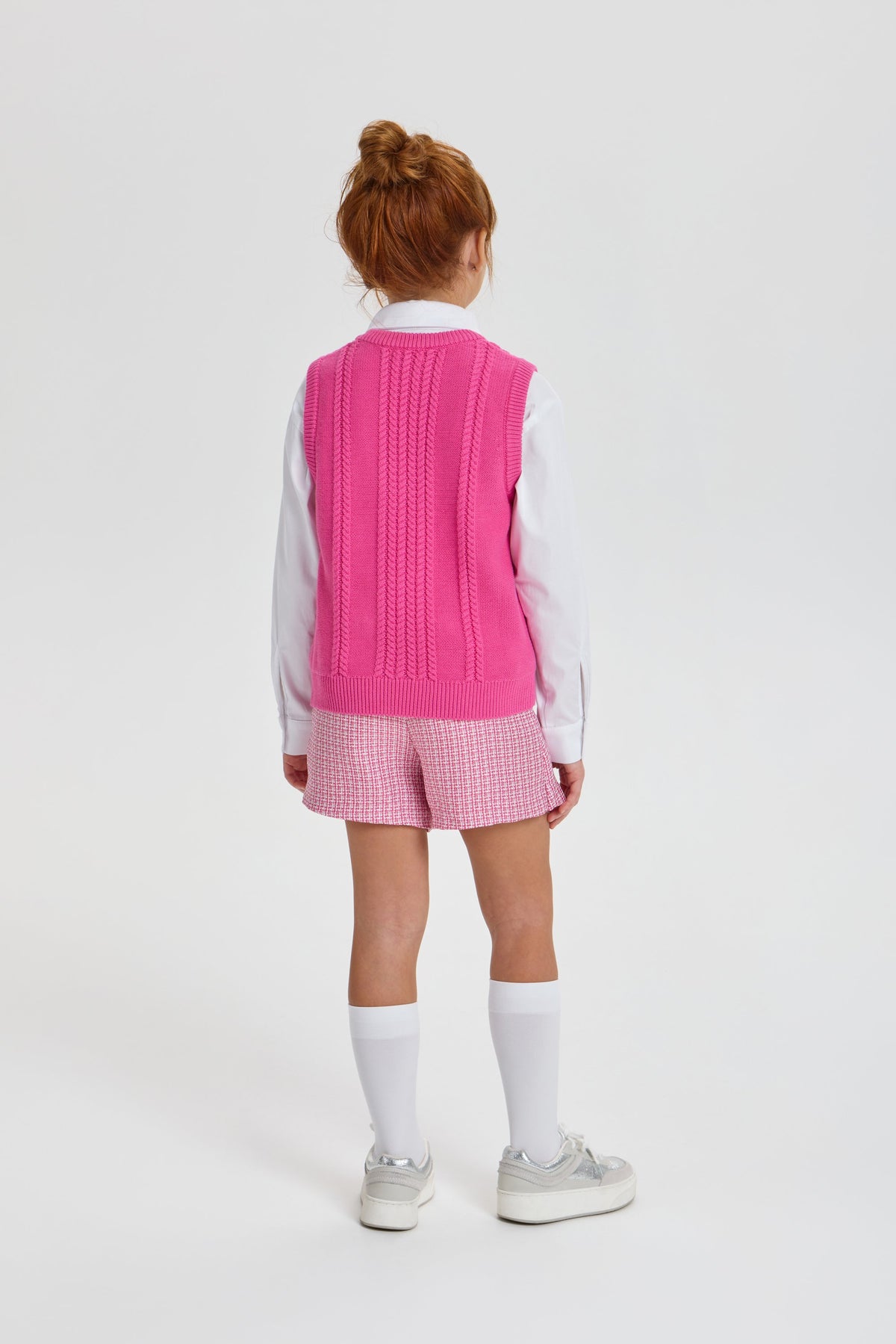 Smart Knitted Vest with Crystals for girls