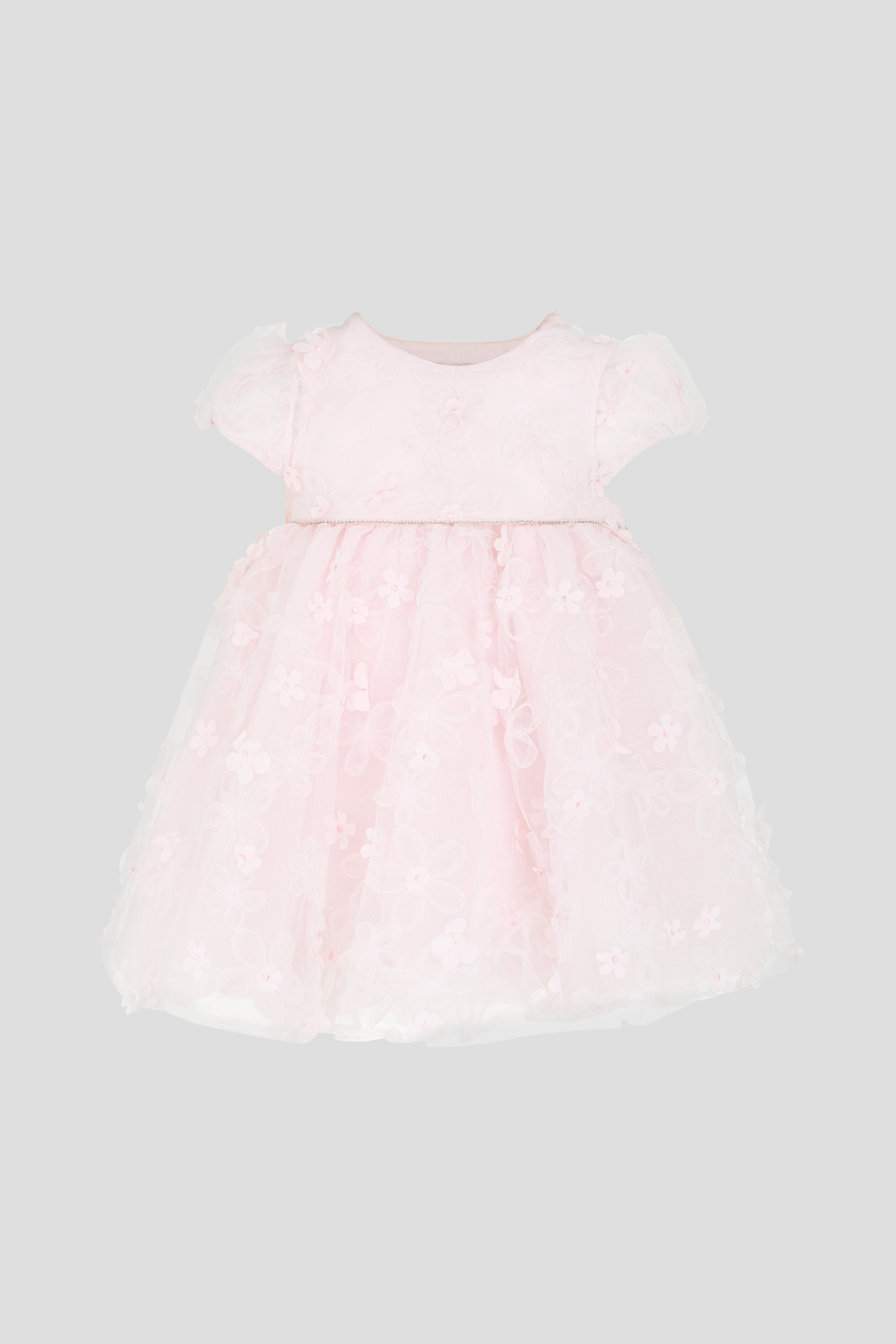 Charming 3D Flower Lace Dress with Shorts