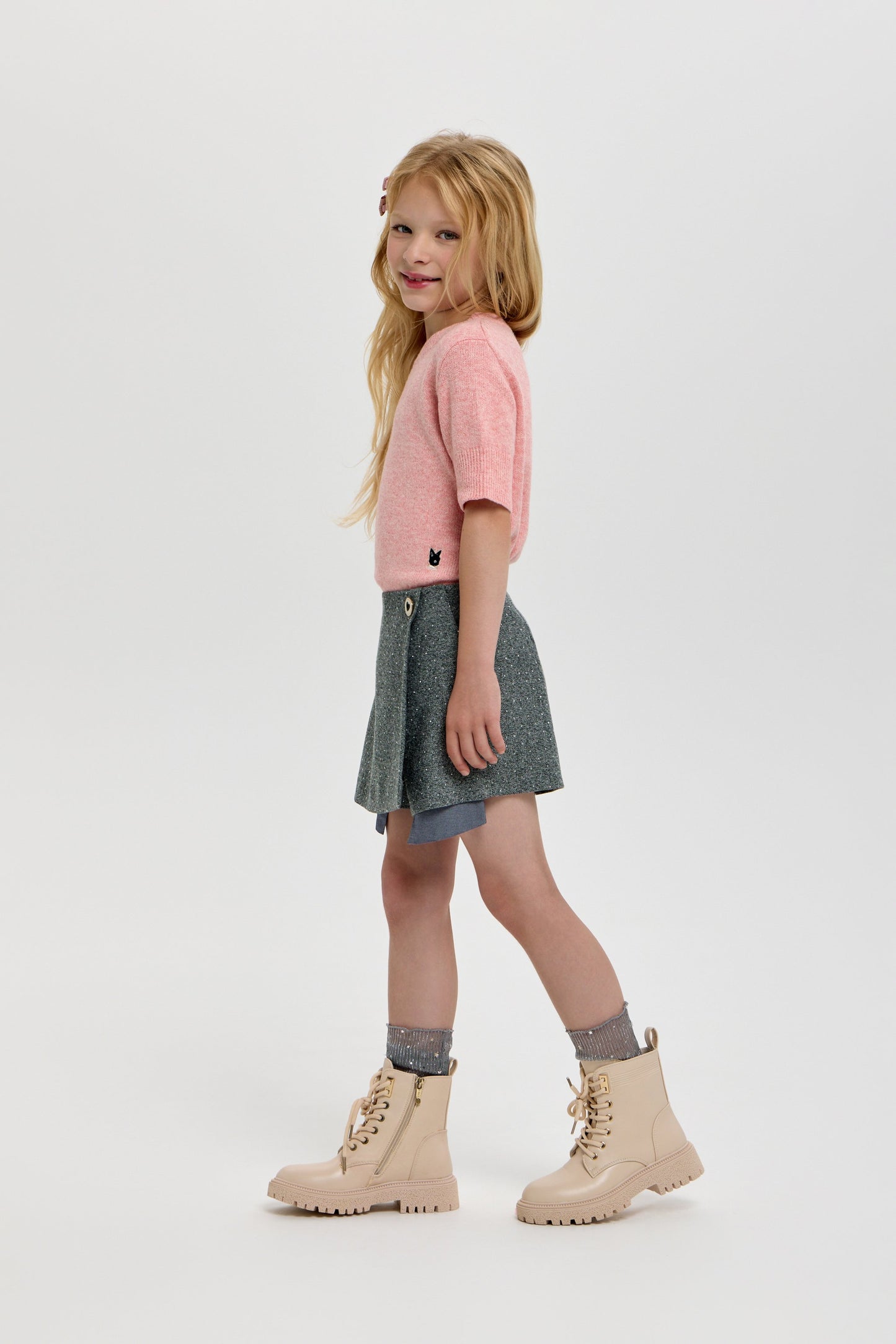 Sequins Decorated Shorts-Skirt