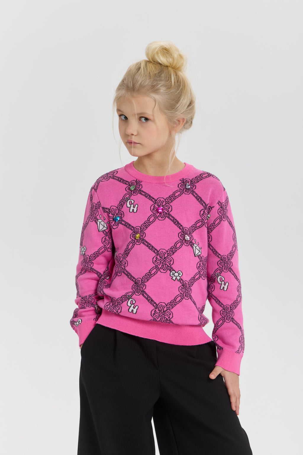 Sweater with Diamonds