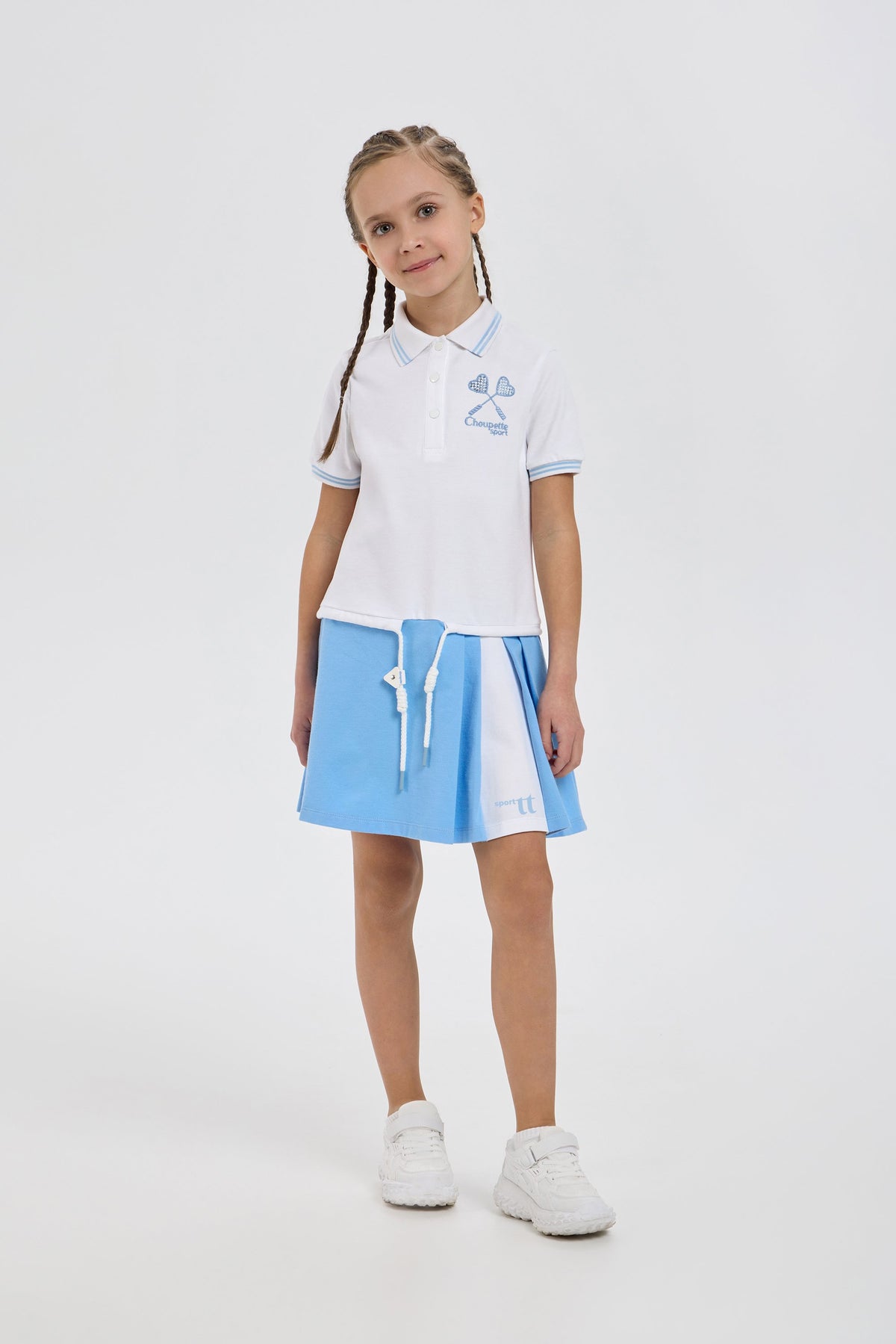 Knitted Polo Dress for active girls