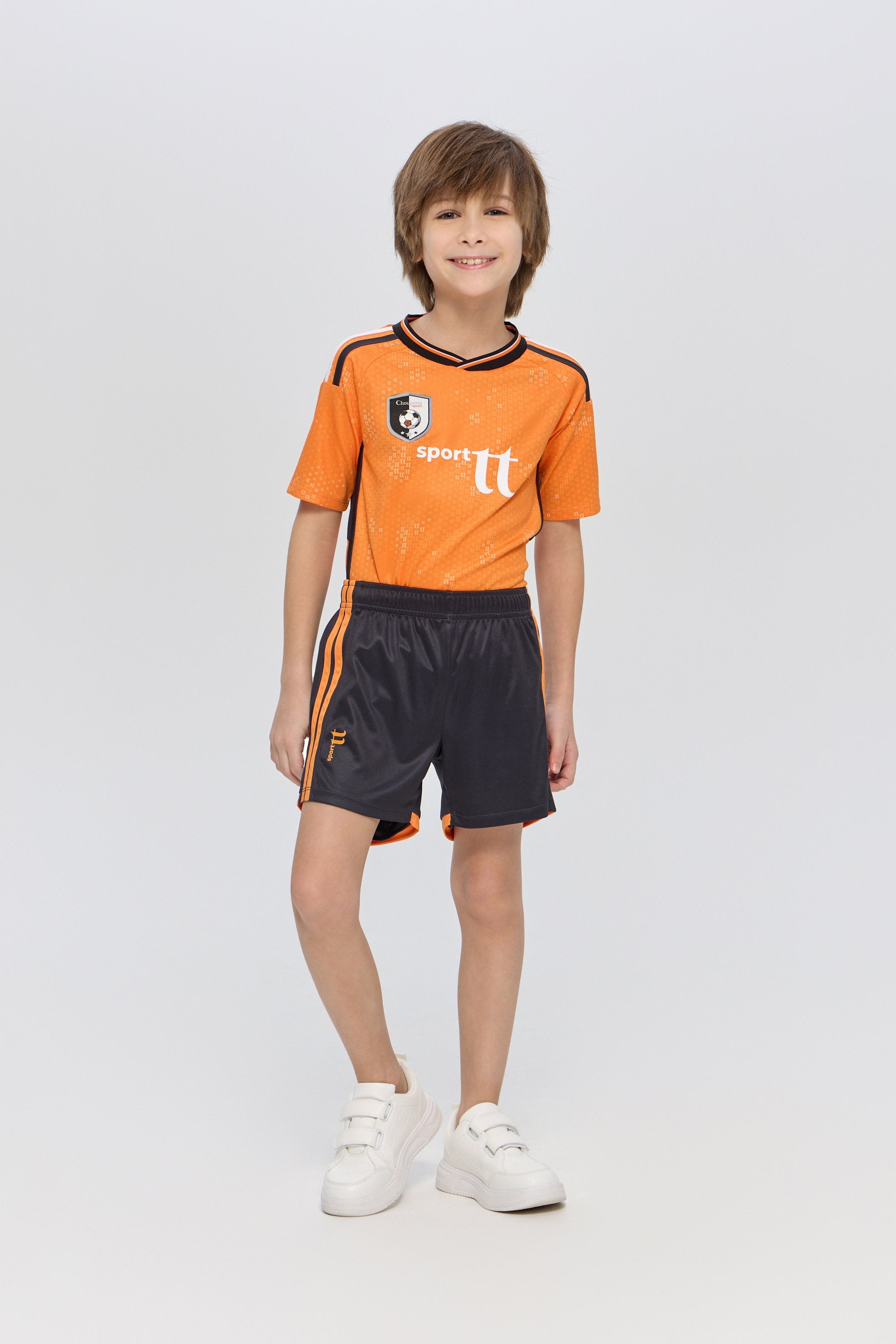 Sport Set with Orange Jersey and Black Matching Shorts