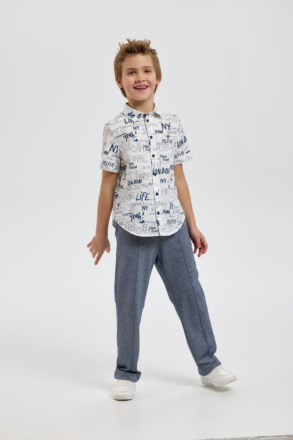 Smart Polo Shirt with AOP