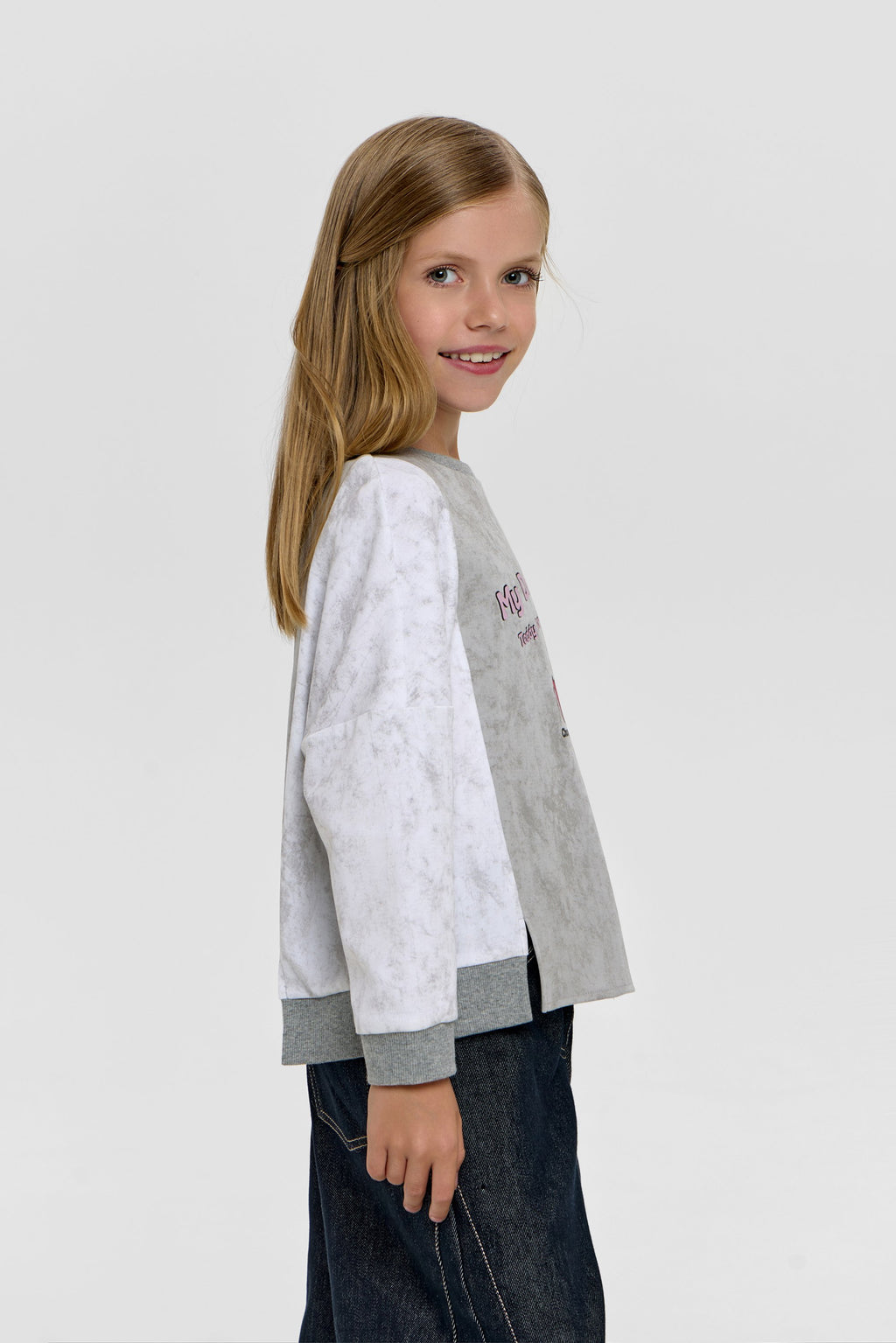 Printed Teddy Sweatshirt