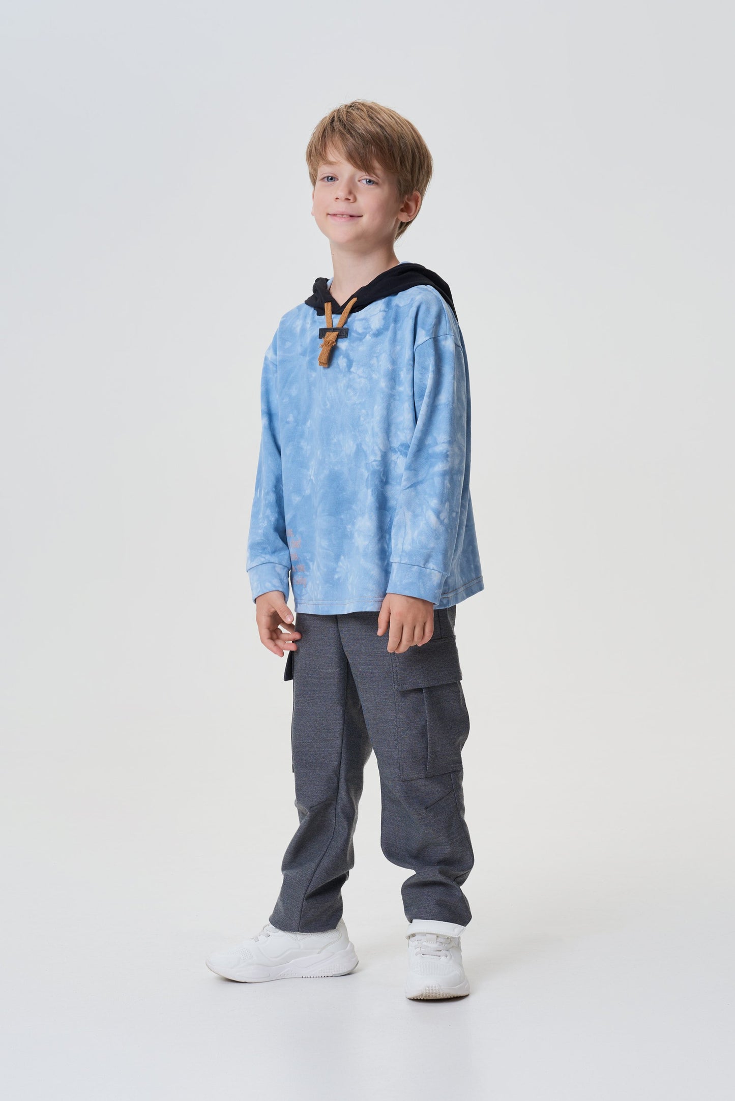 Knitted Tie-dye Hoodie