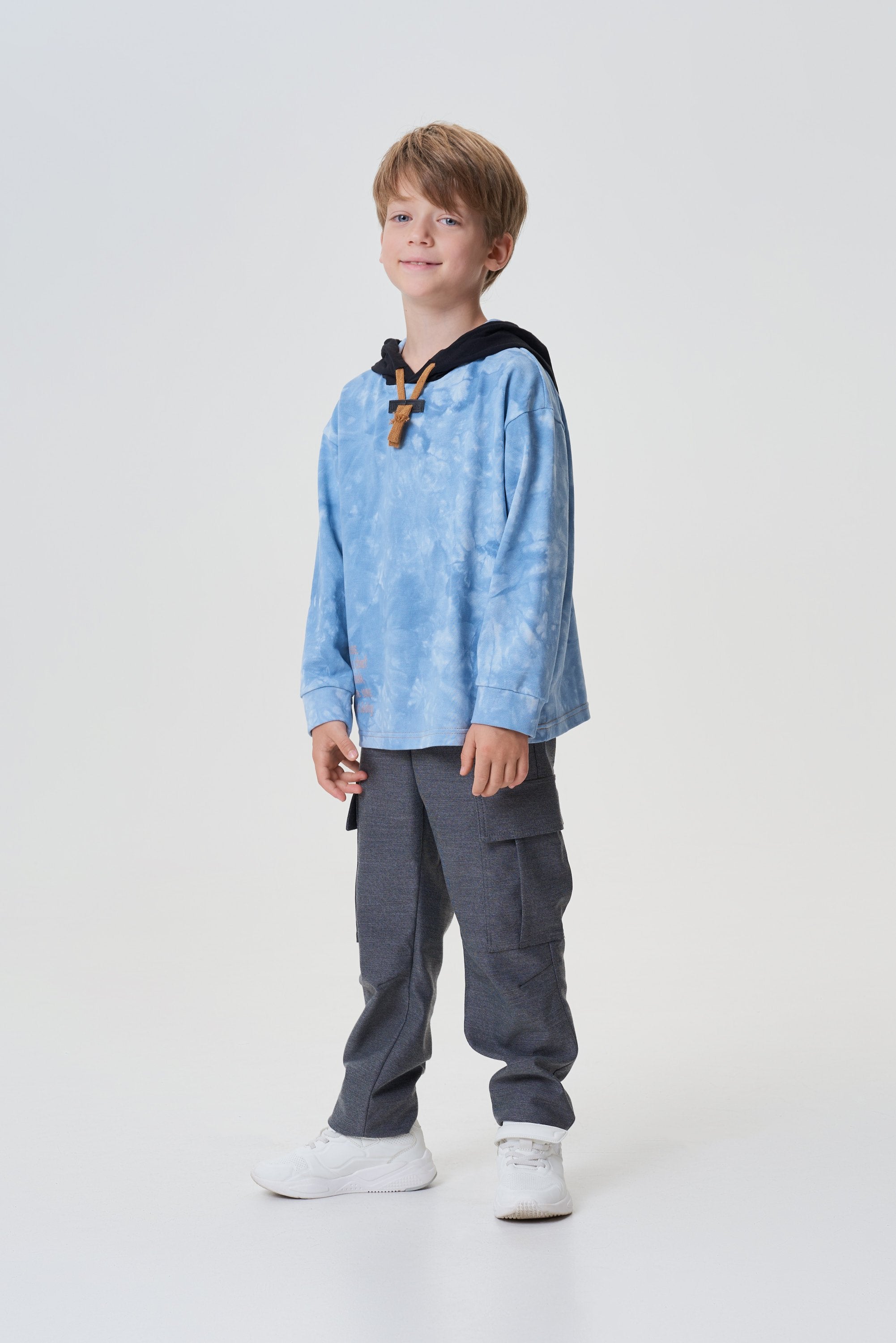 Knitted Tie-dye Hoodie