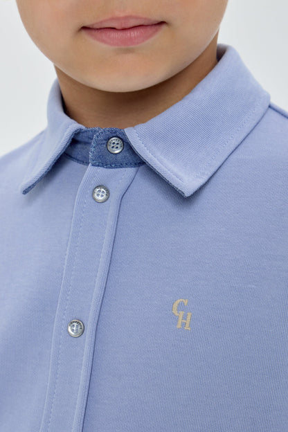 Blue Footer Shirt