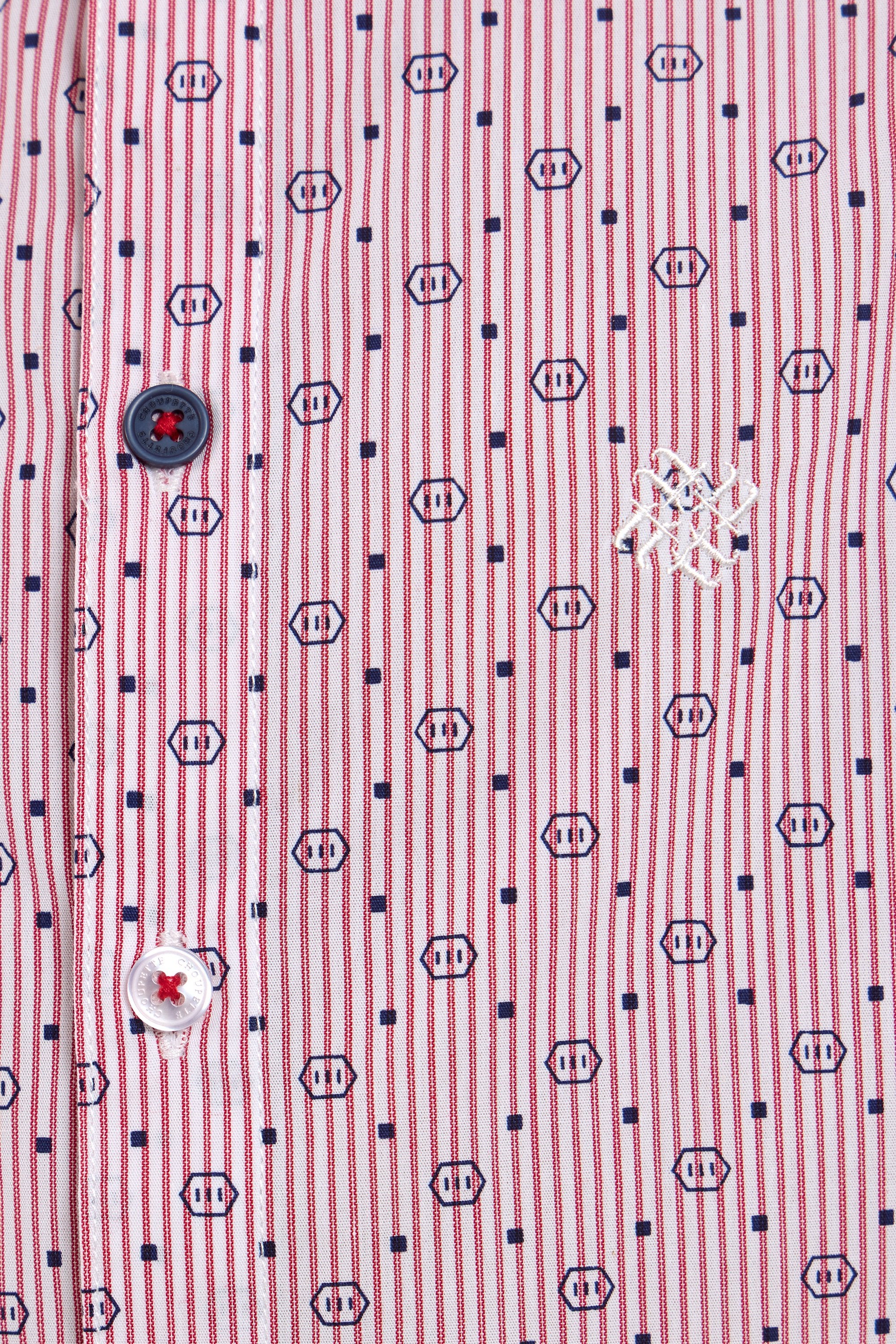 Elegant Coral Shirt with Print