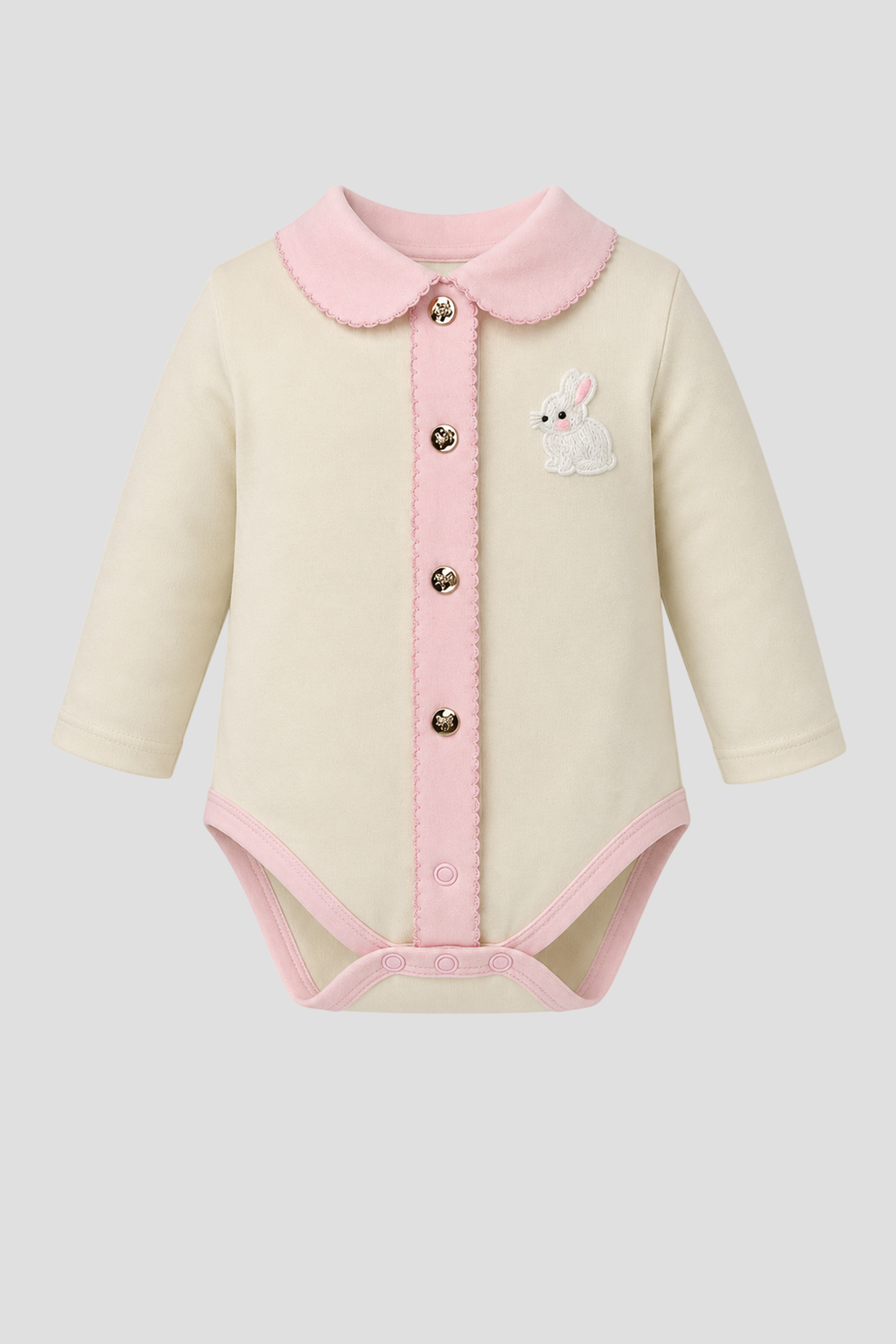 3 pieces Set (Bodysuit, pants, bonnet) for baby girl