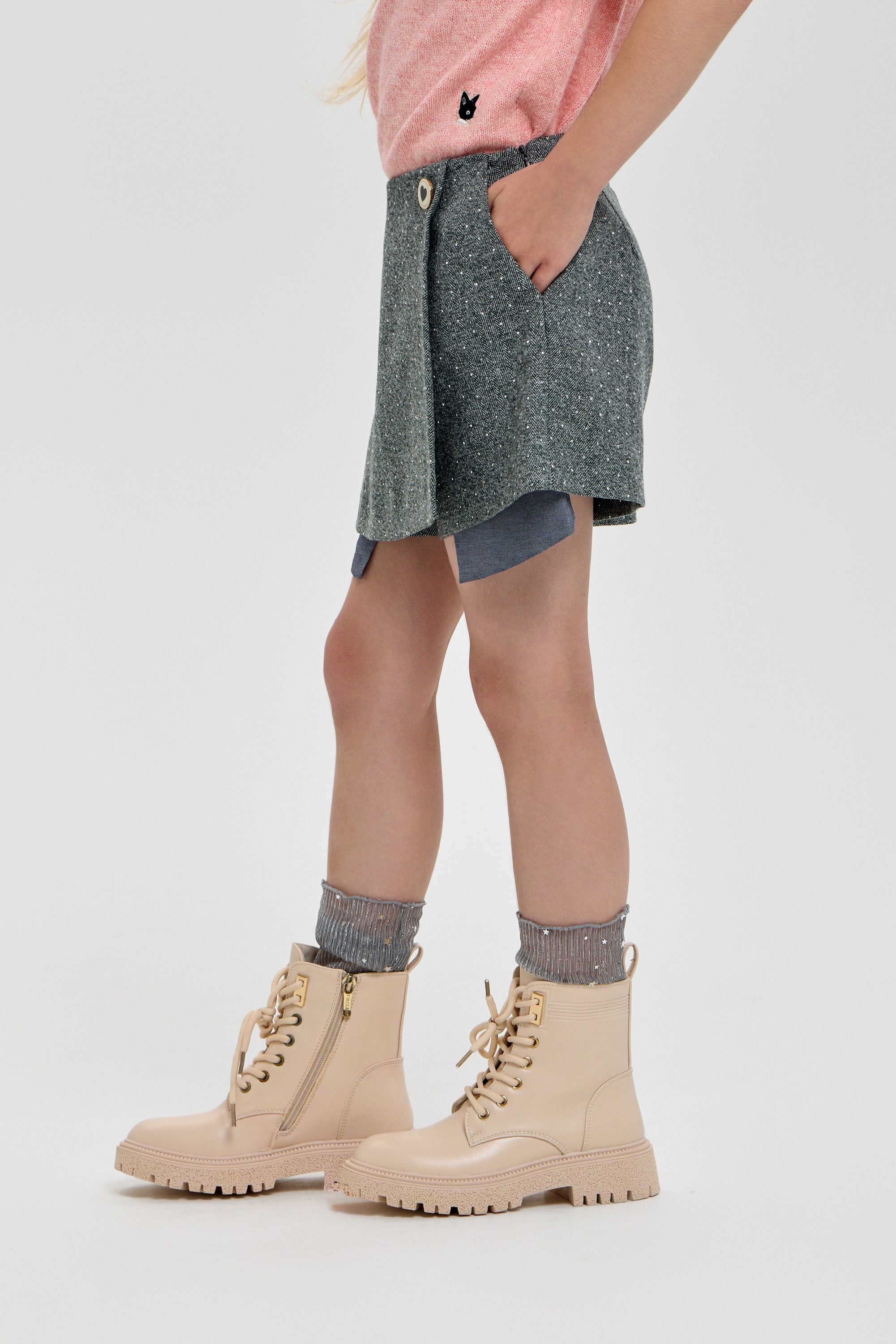 Decorated Shorts-Skirt