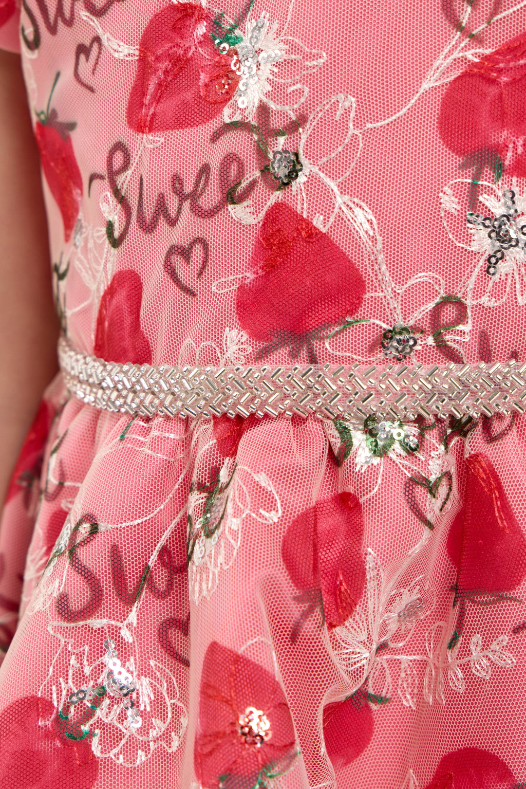 Beautiful Dress with Strawberry Print