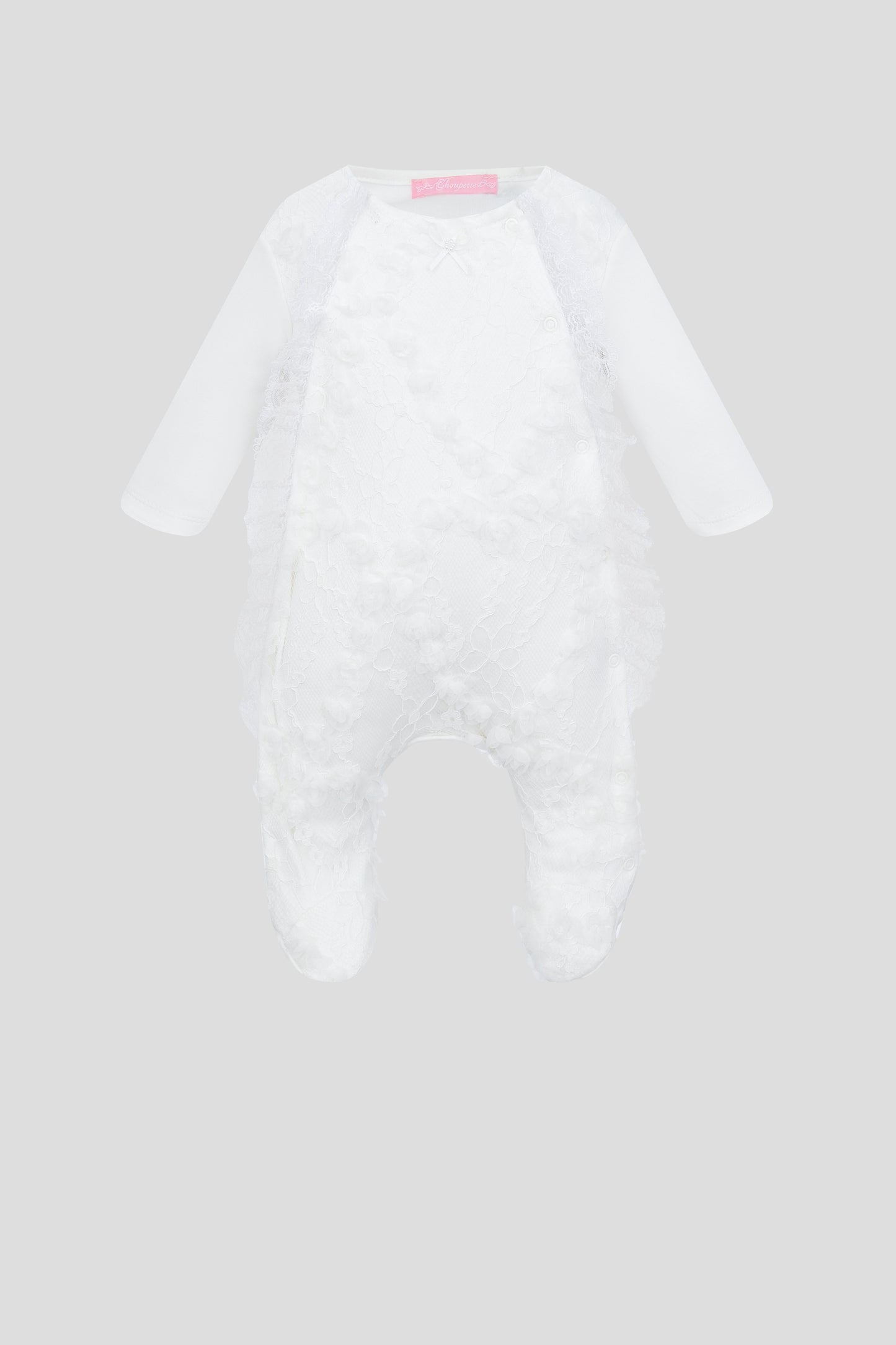 Lace Set: Overalls and Bonnet