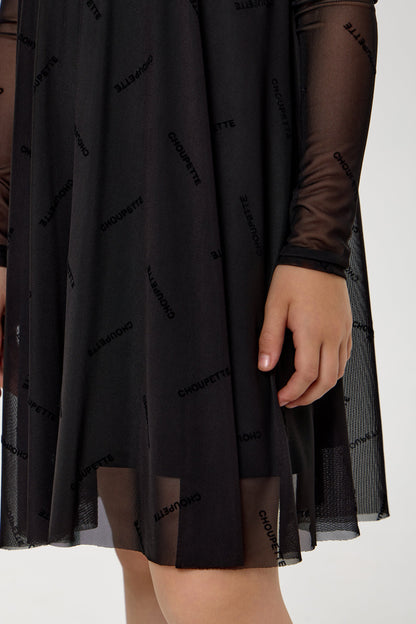 Mesh Branded Dress
