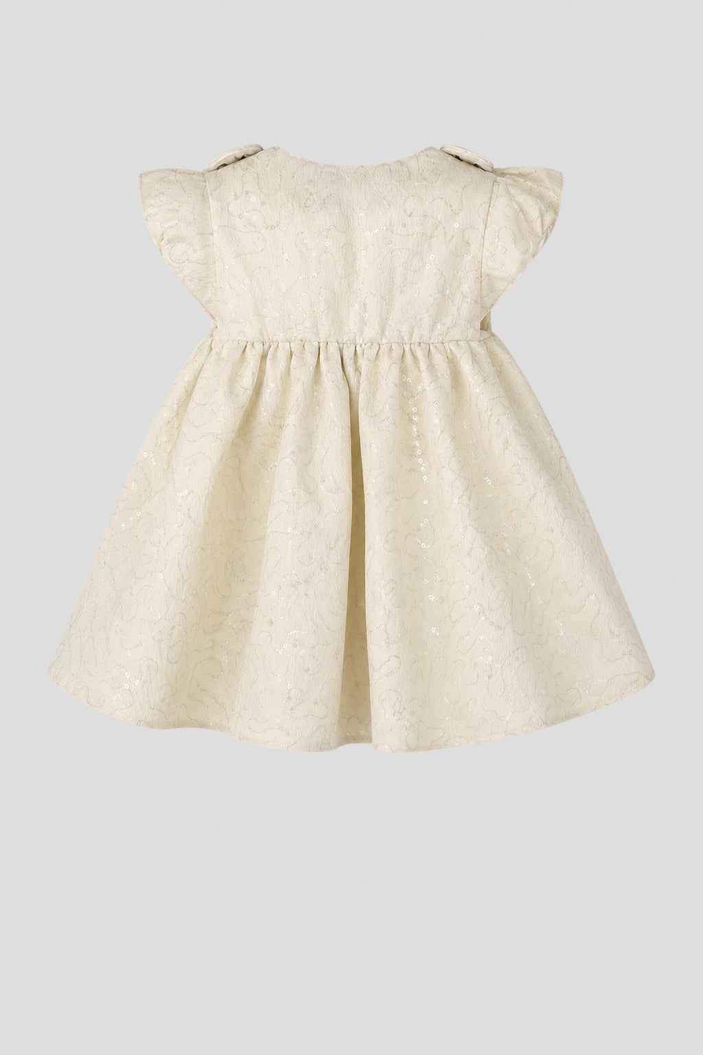 3D Flower Jacquard Dress for baby girl