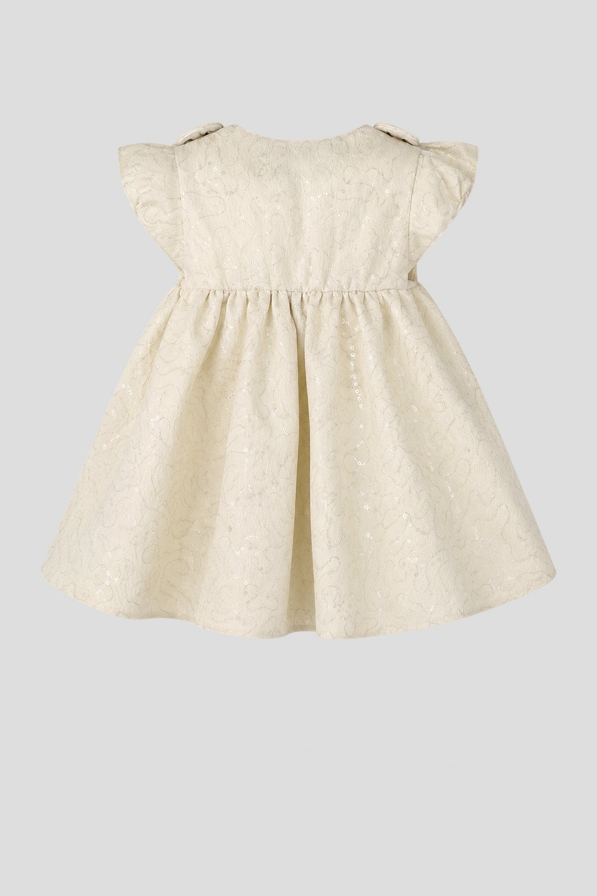 3D Flower Jacquard Dress for baby girl