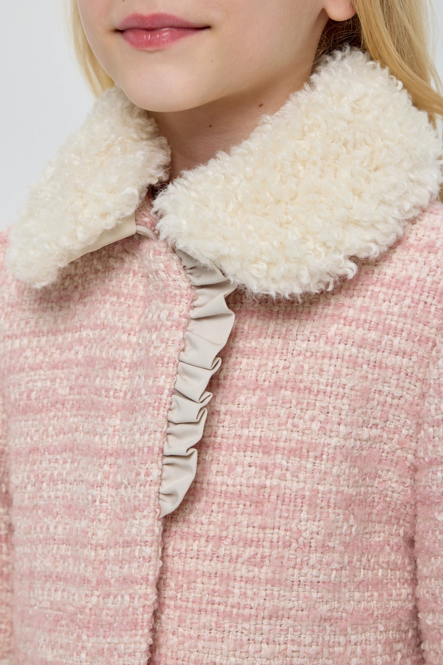 Pink Textured Jacket