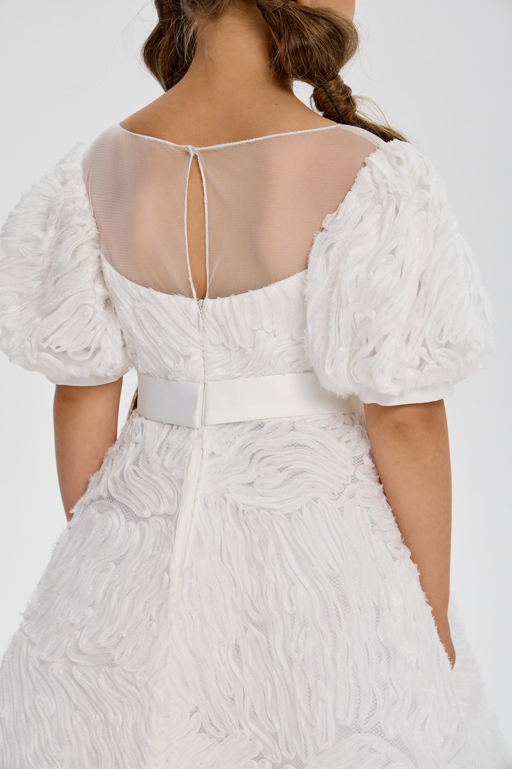 Beautiful Dress with Puffed Sleeves