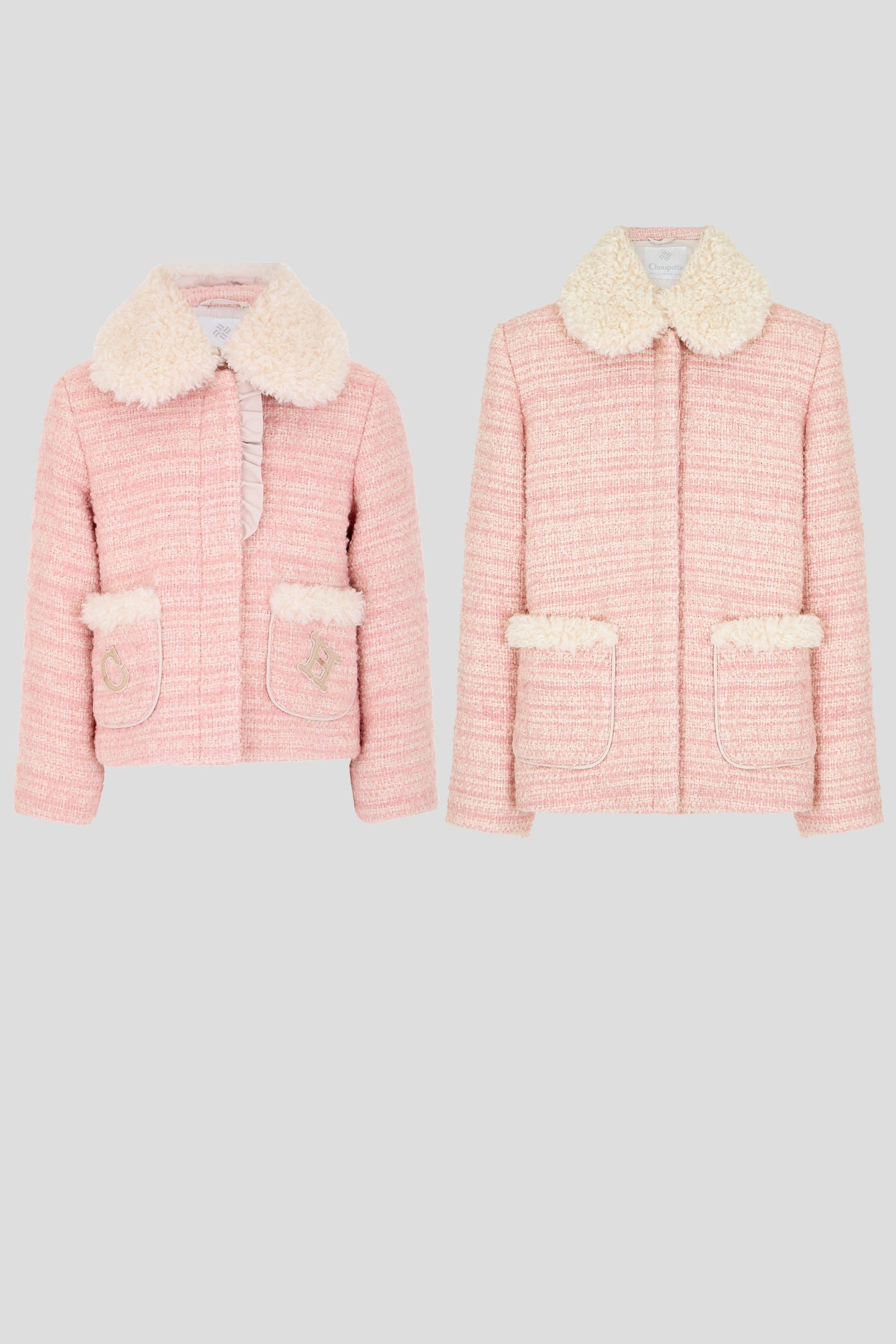 Pink Textured Jacket
