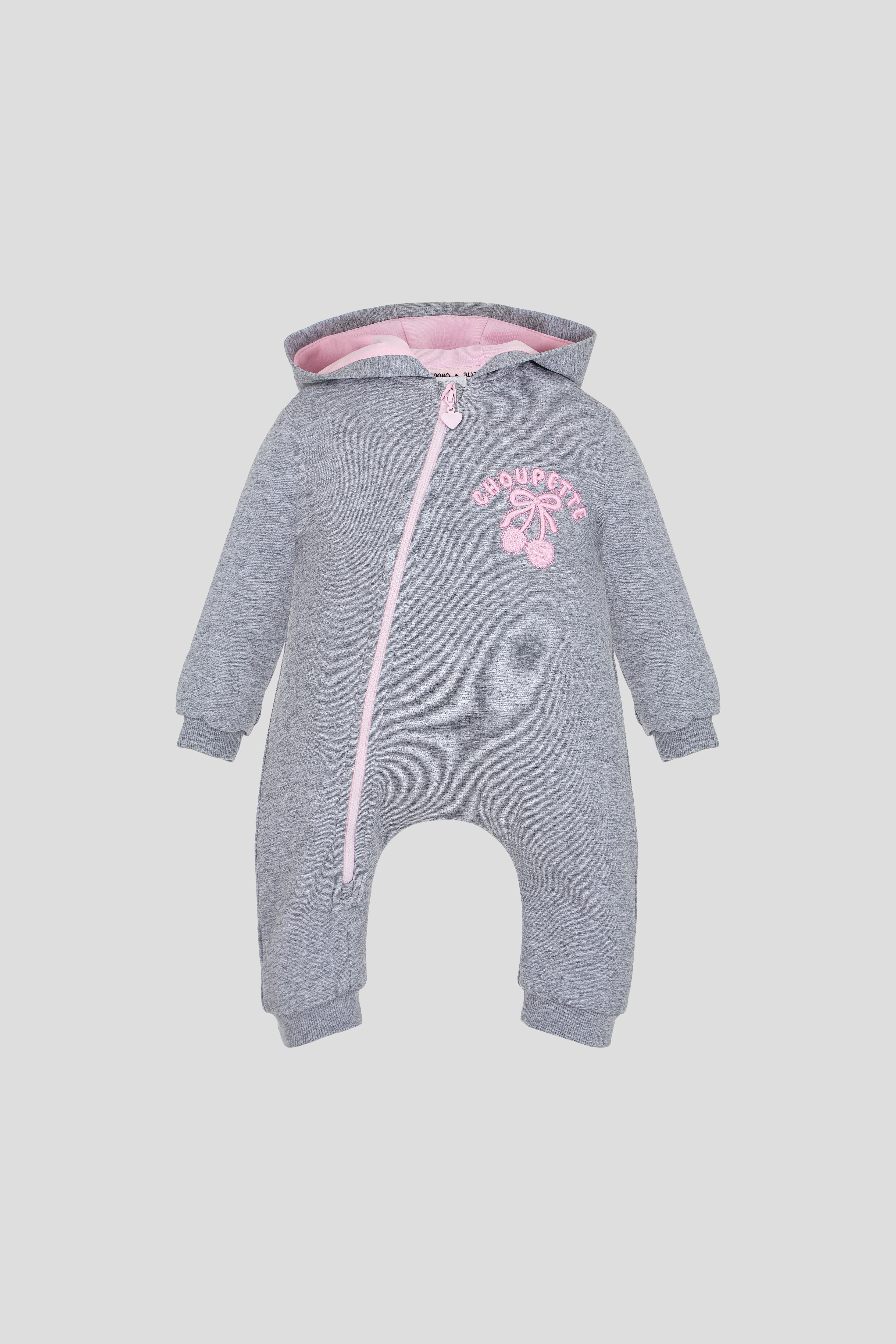 Overall with Cherry Embroidery