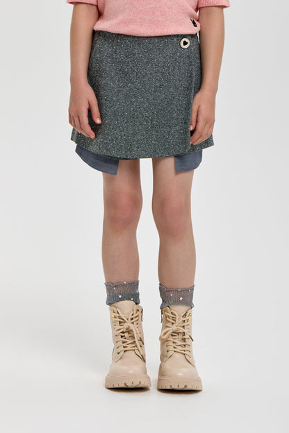 Sequins Decorated Shorts-Skirt