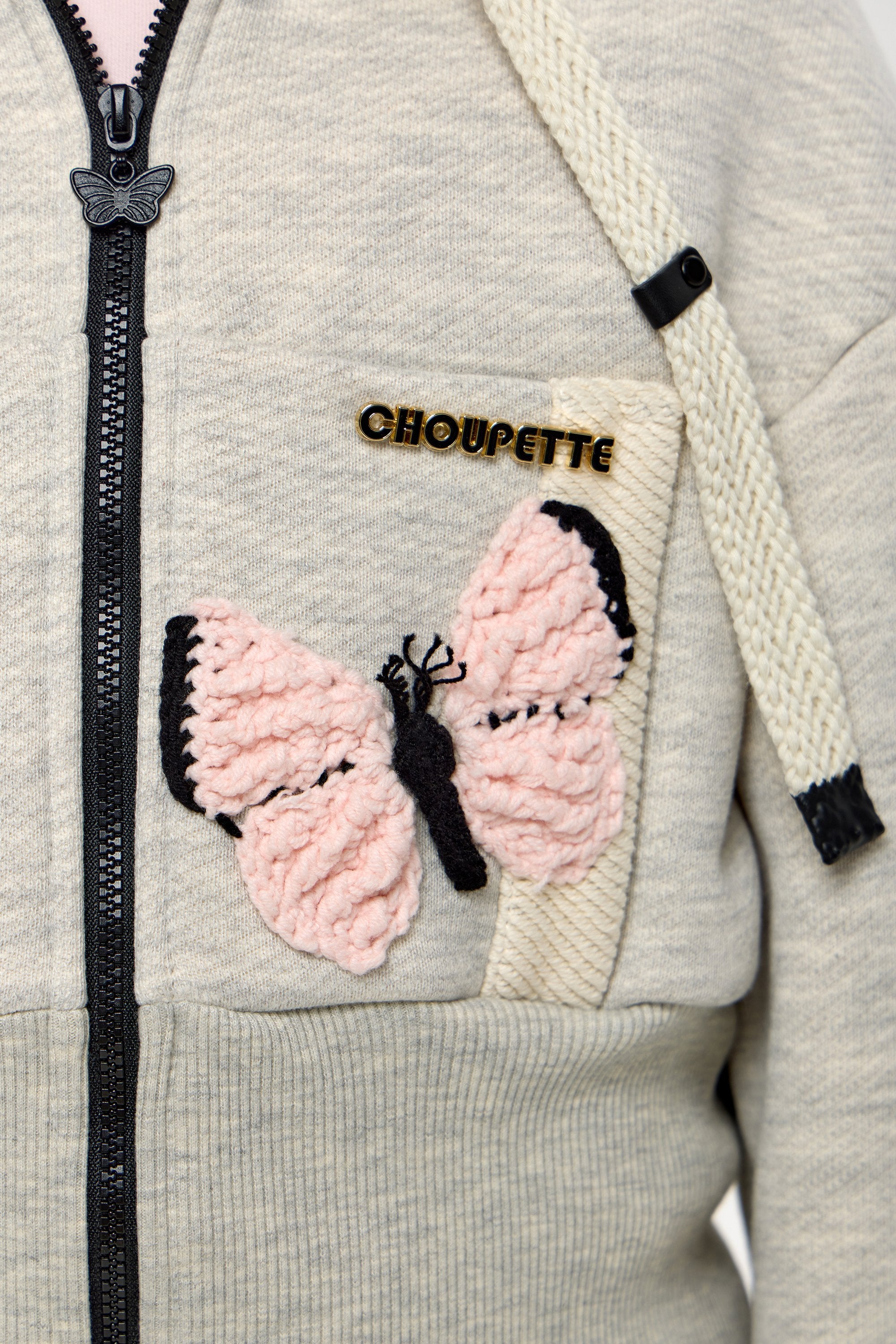 Decorated Jacket with Hood