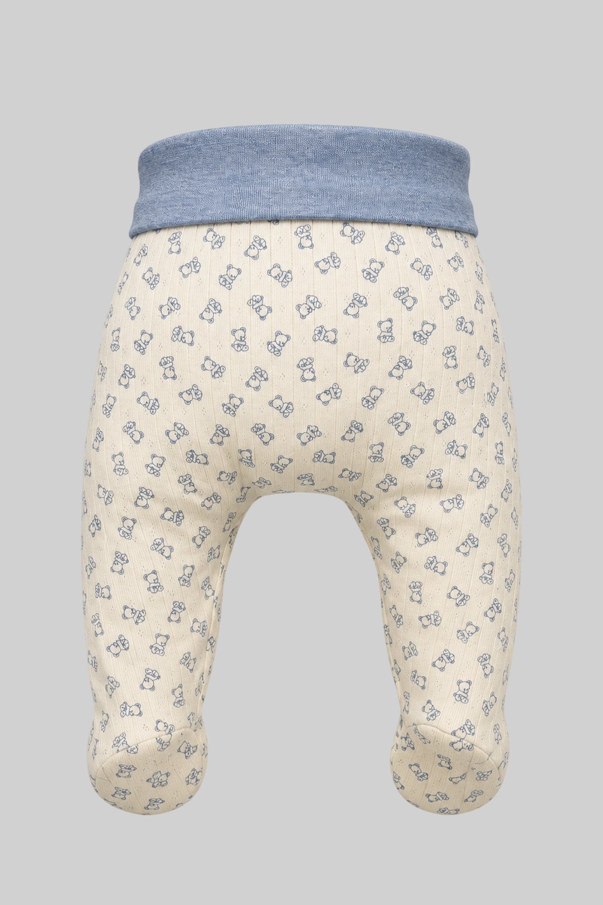 Teddy Knitted Cotton Set (body, pants & cap) for baby boy