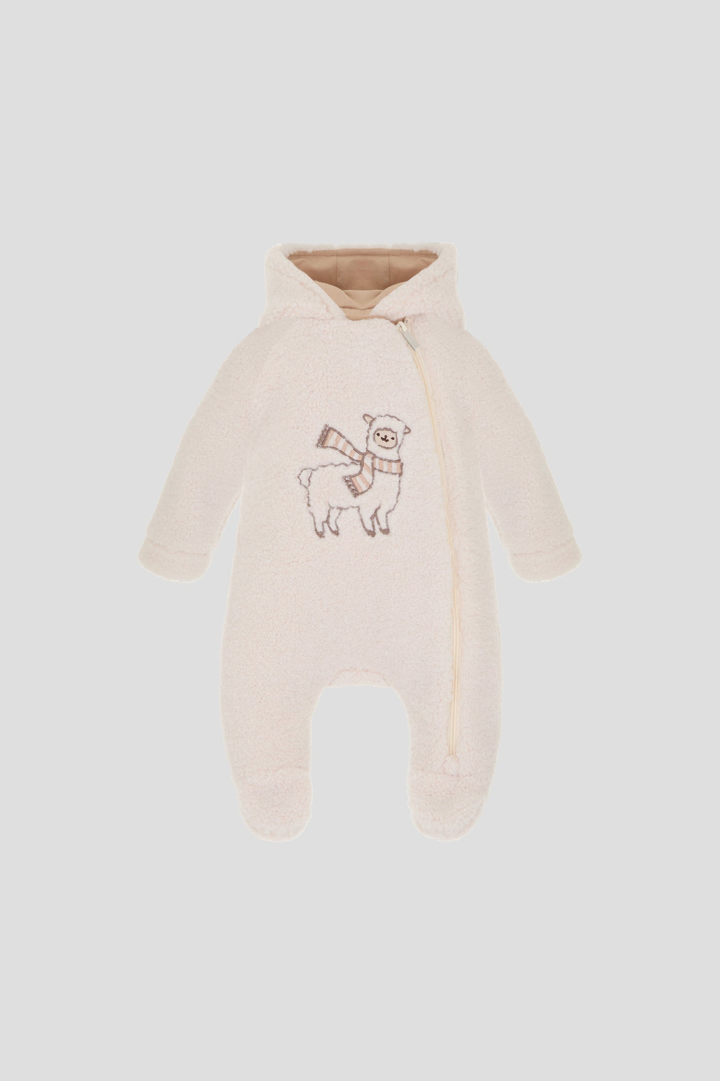 Faux fur pram suit