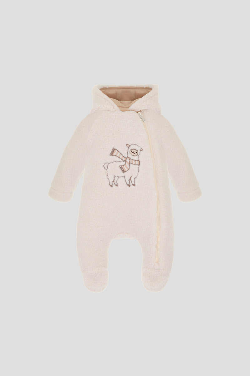 Faux fur pram suit