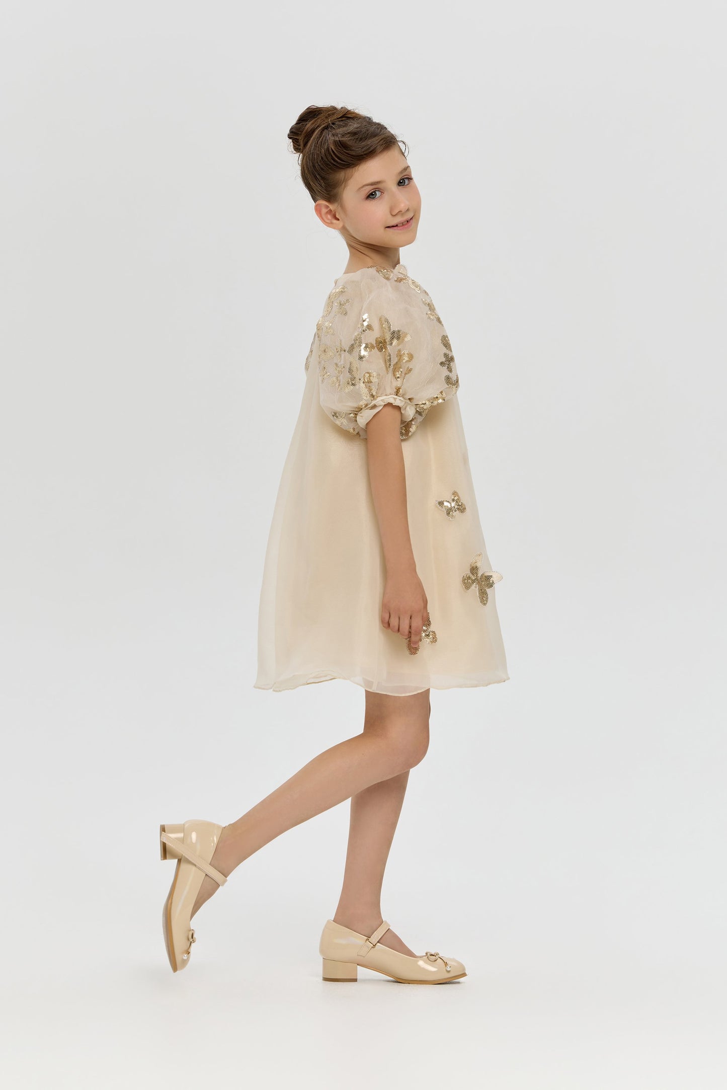 3D Butterflies Sequins Decorated Dress