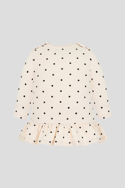 Stylish cut Doted Dress