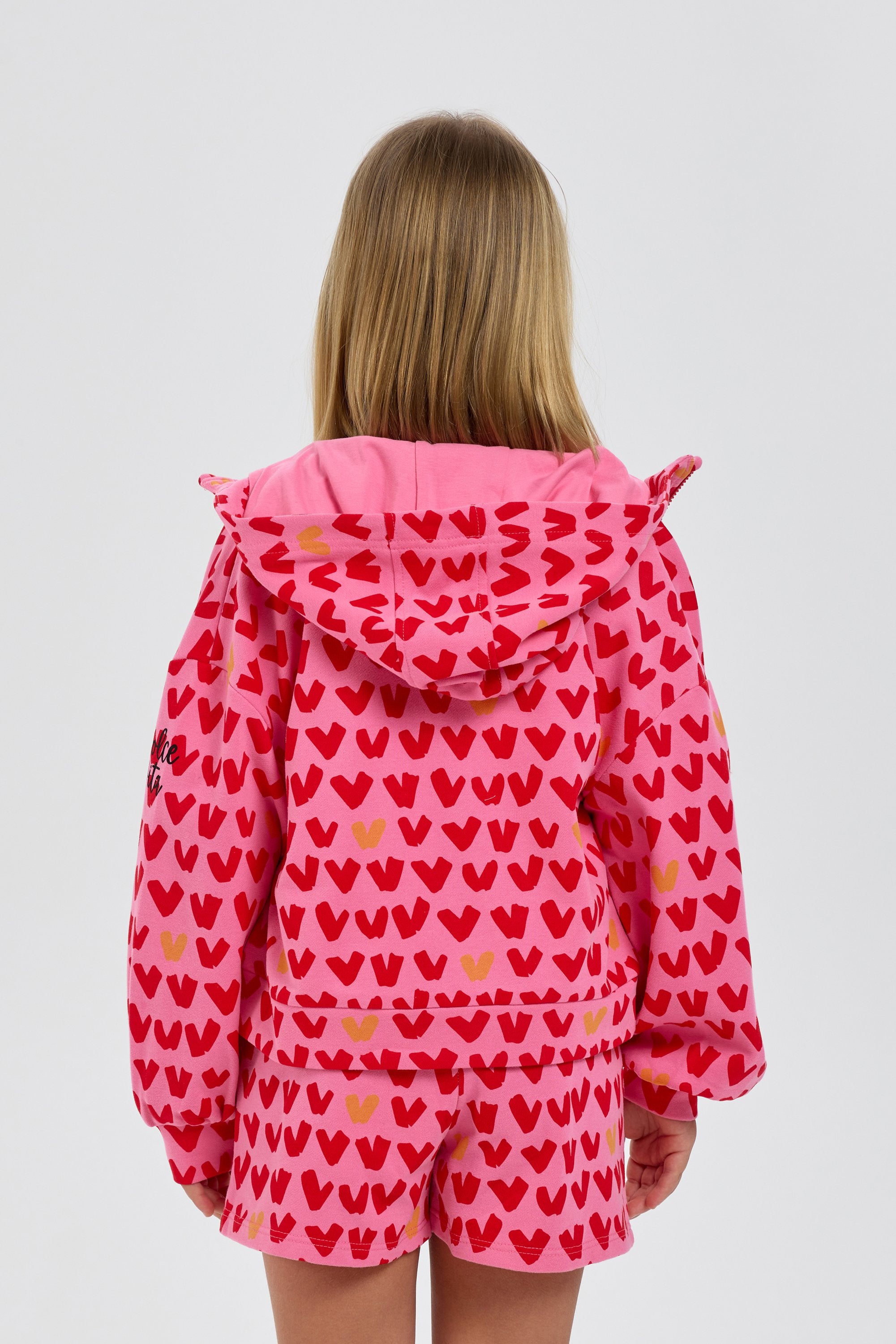 Heart Set (Hoodie jacket with shorts)