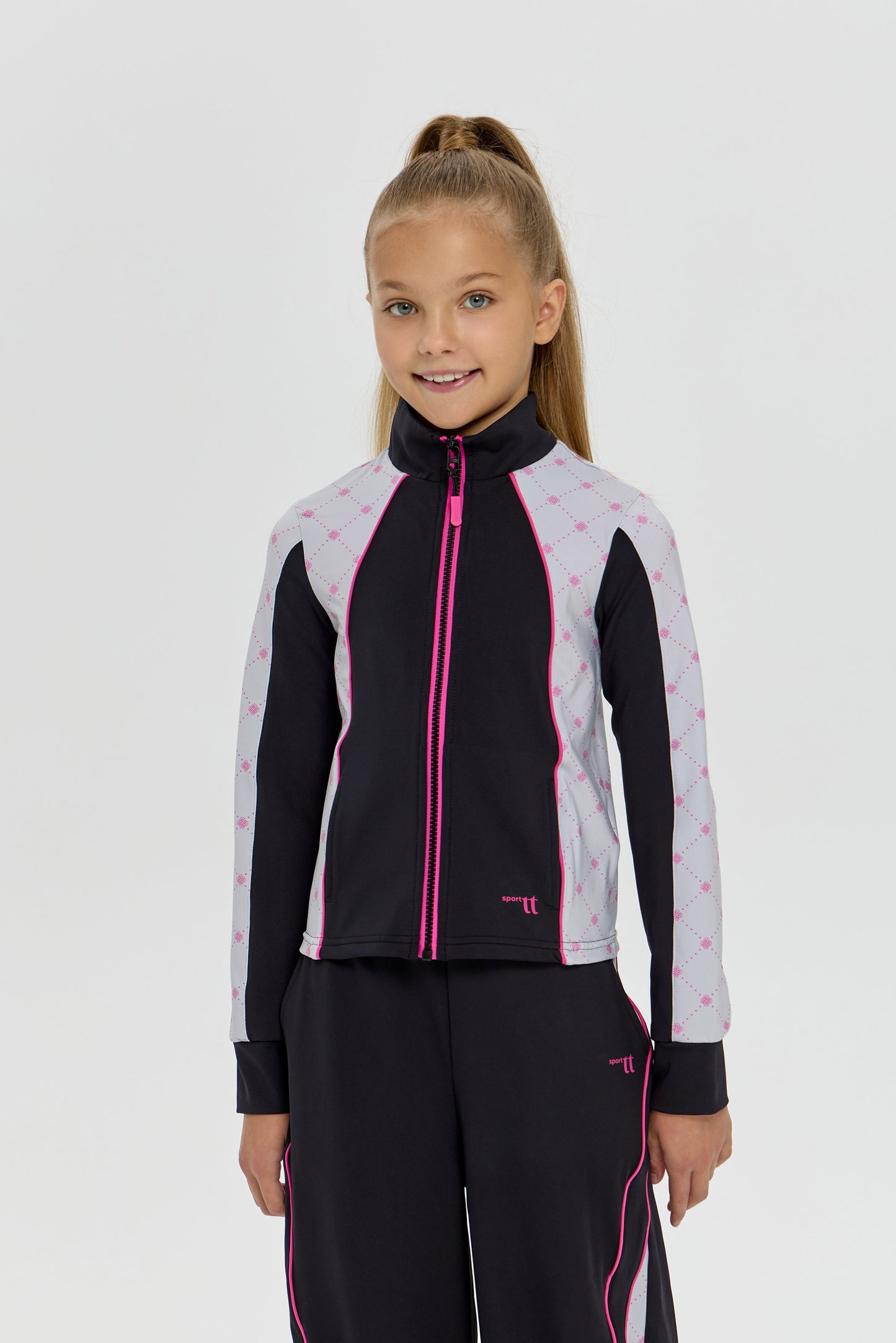 Girls black color-block Dri-FIT Tracksuit