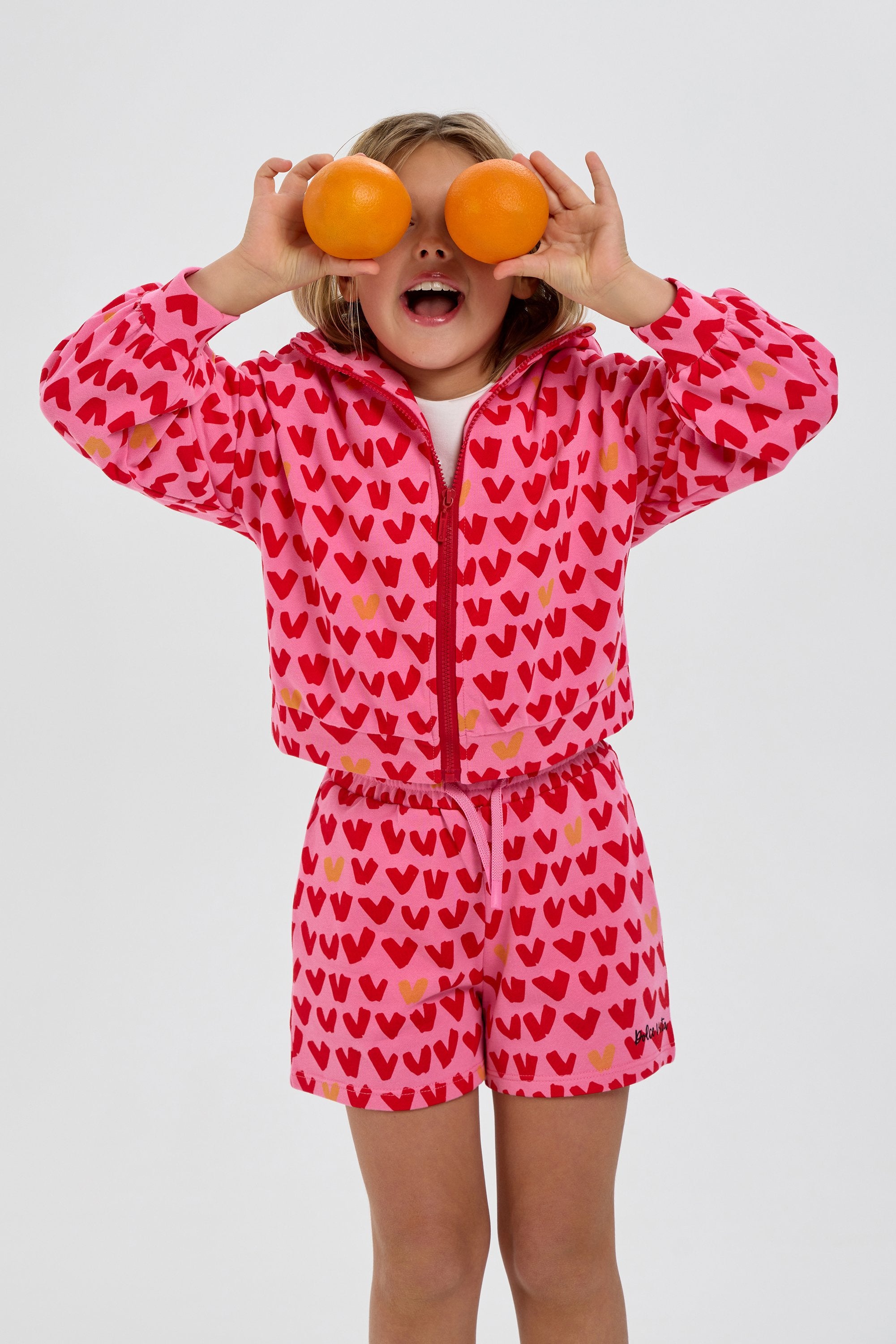 Heart Set (Hoodie jacket with shorts)