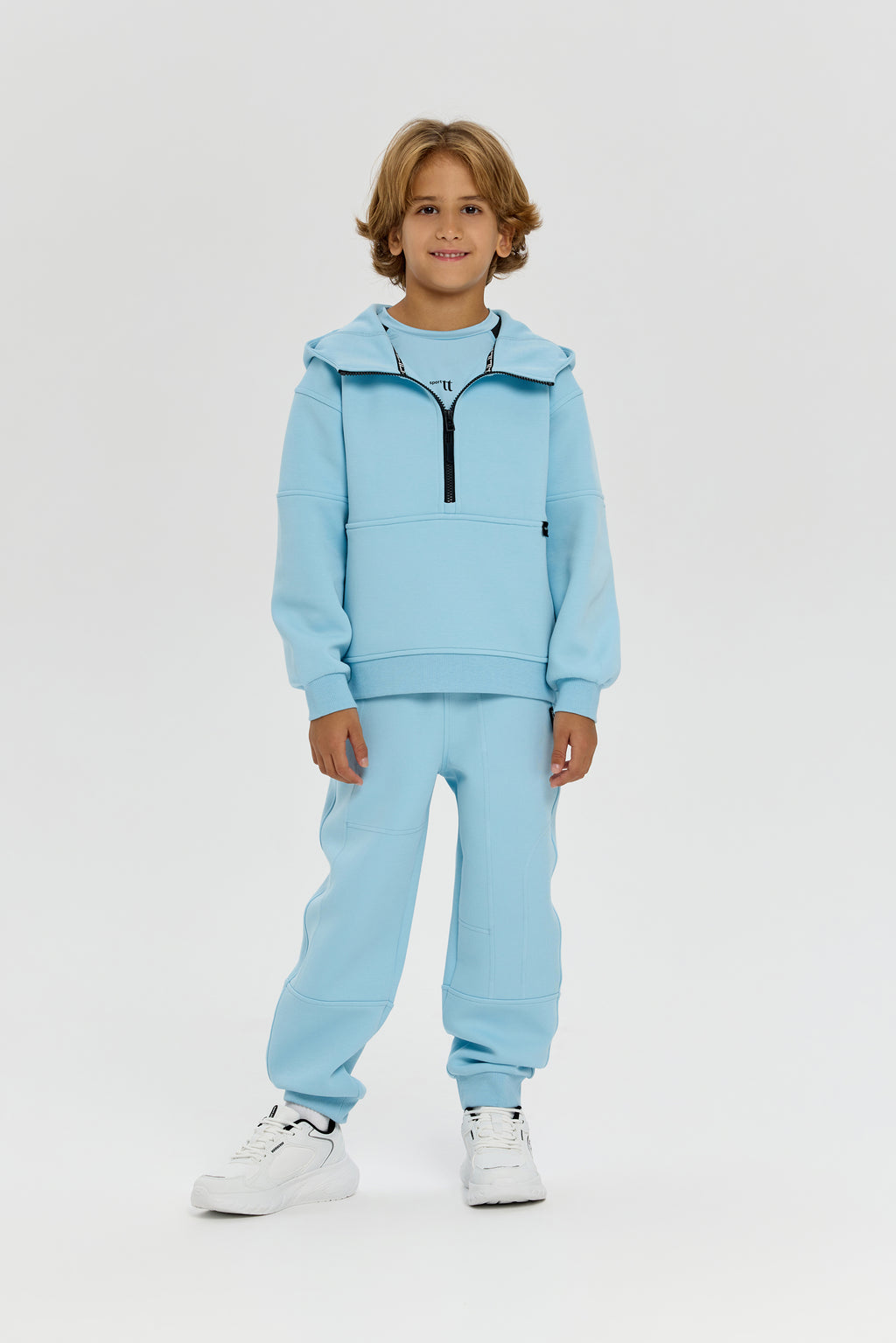 Sky blue Tracksuit (hoodie and pants) for kids