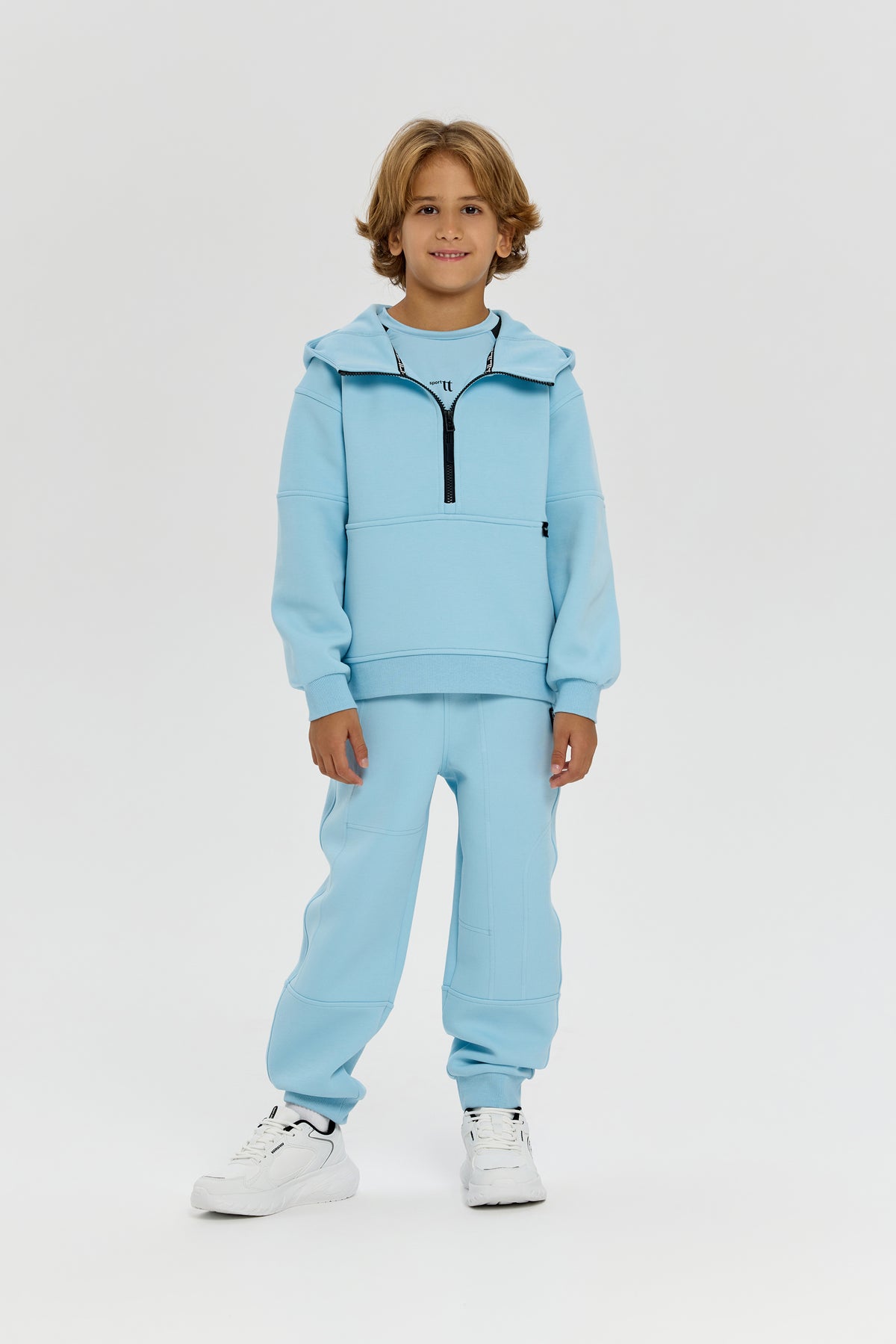 Sky blue Tracksuit (hoodie and pants) for kids