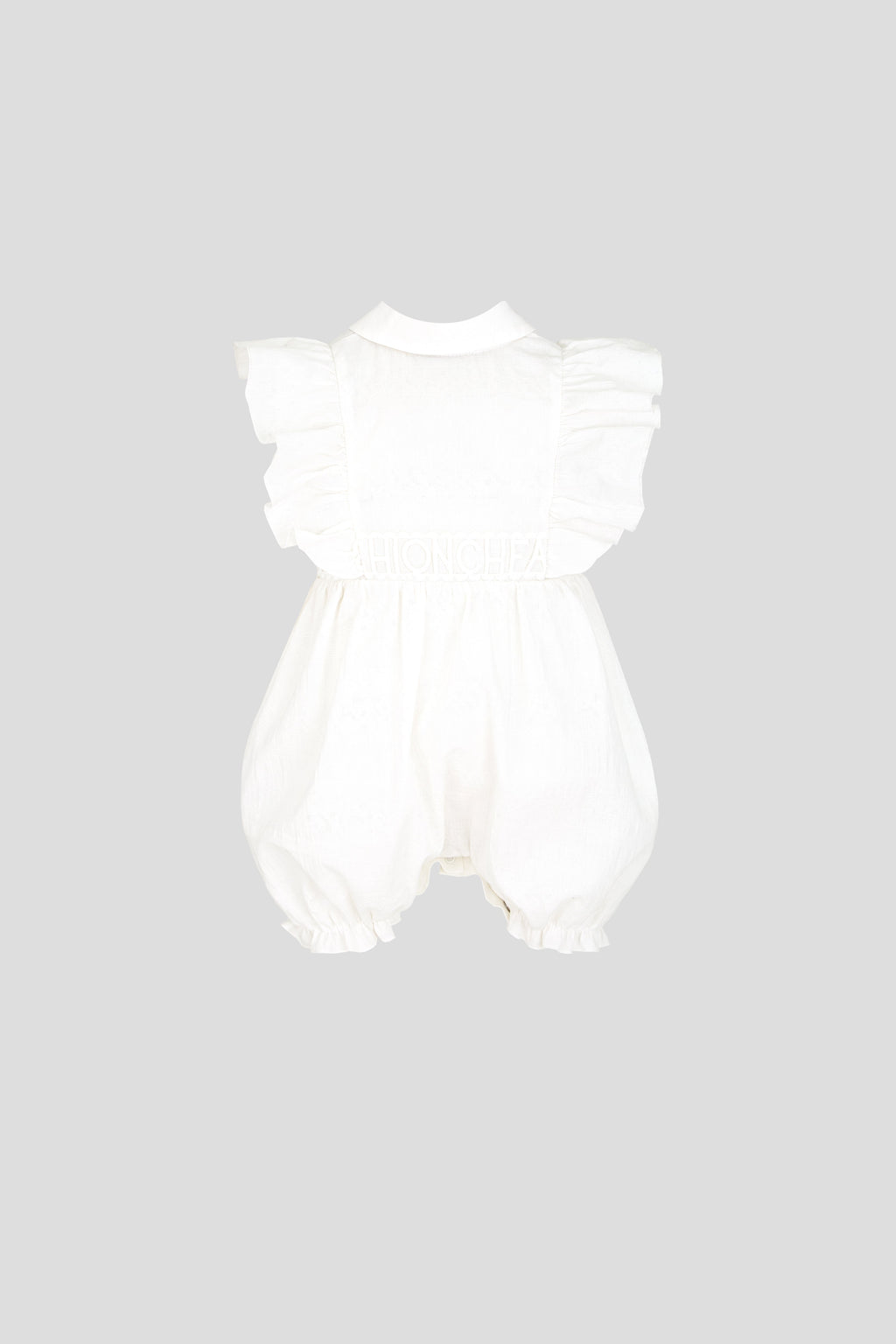 Elegant Muslin Romper, white