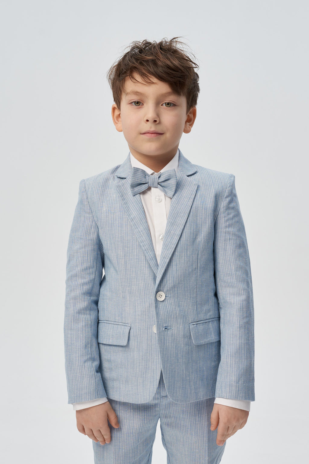 Striped blue smart blazer