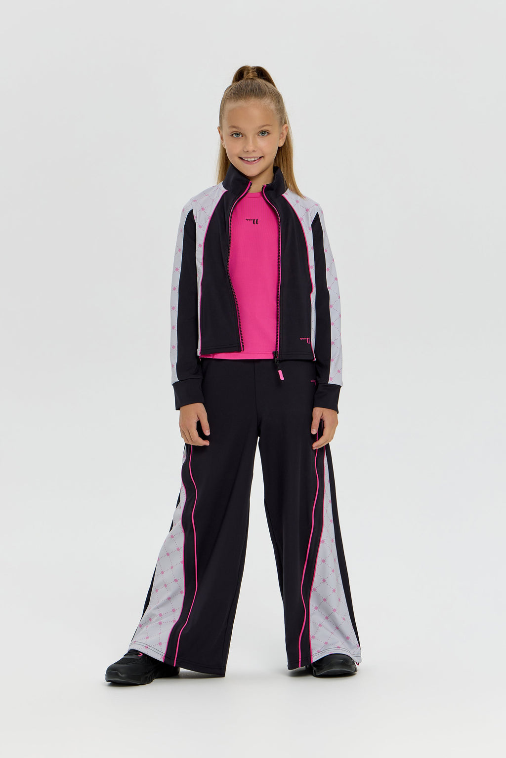 Girls black color-block Dri-FIT Tracksuit