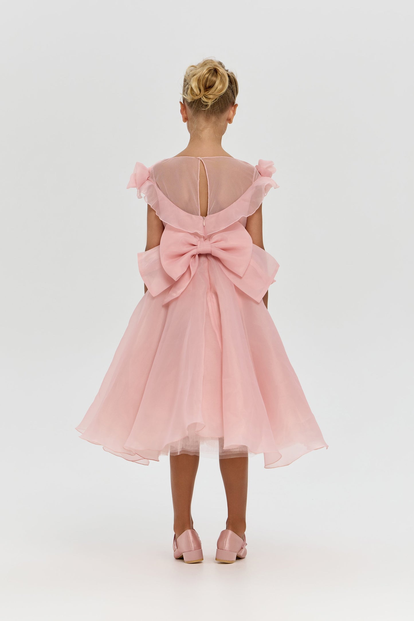 Exclusive 3D Flowers Full Length Dress