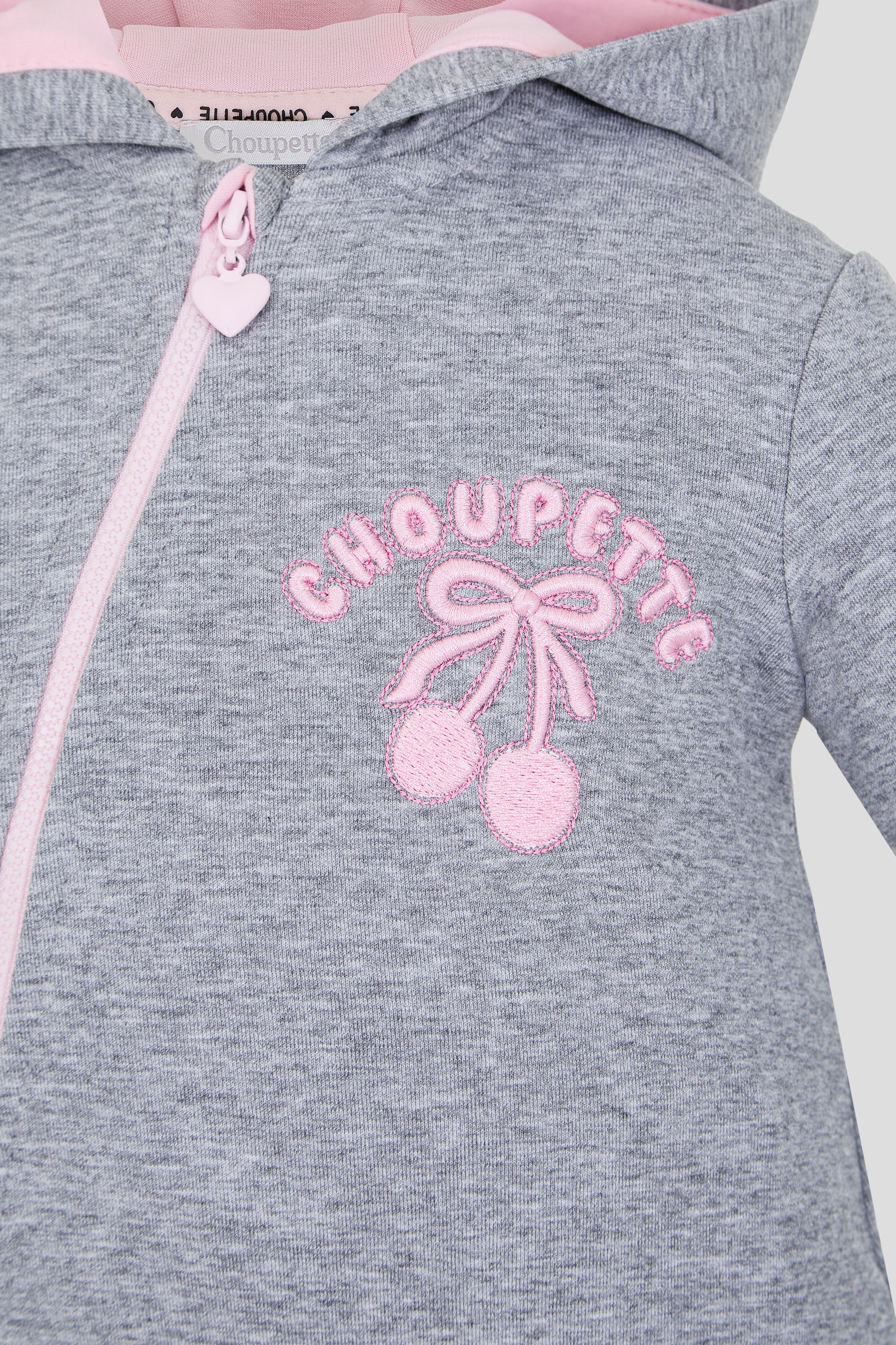 Overall with Cherry Embroidery