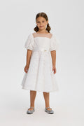 Beautiful Dress with Puffed Sleeves
